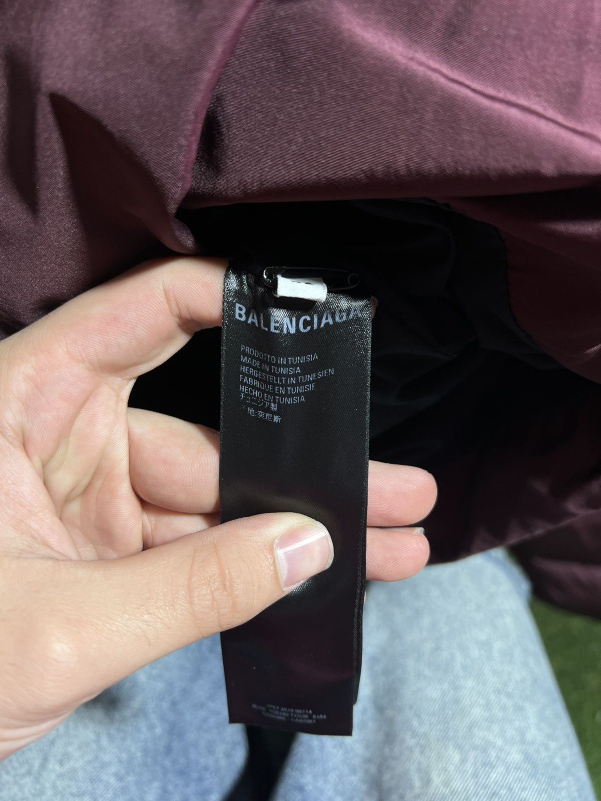 Balenciaga Balenciaga Burgundy Puffer Jacket Size US L / EU 52-54 / 3 - 6 Thumbnail