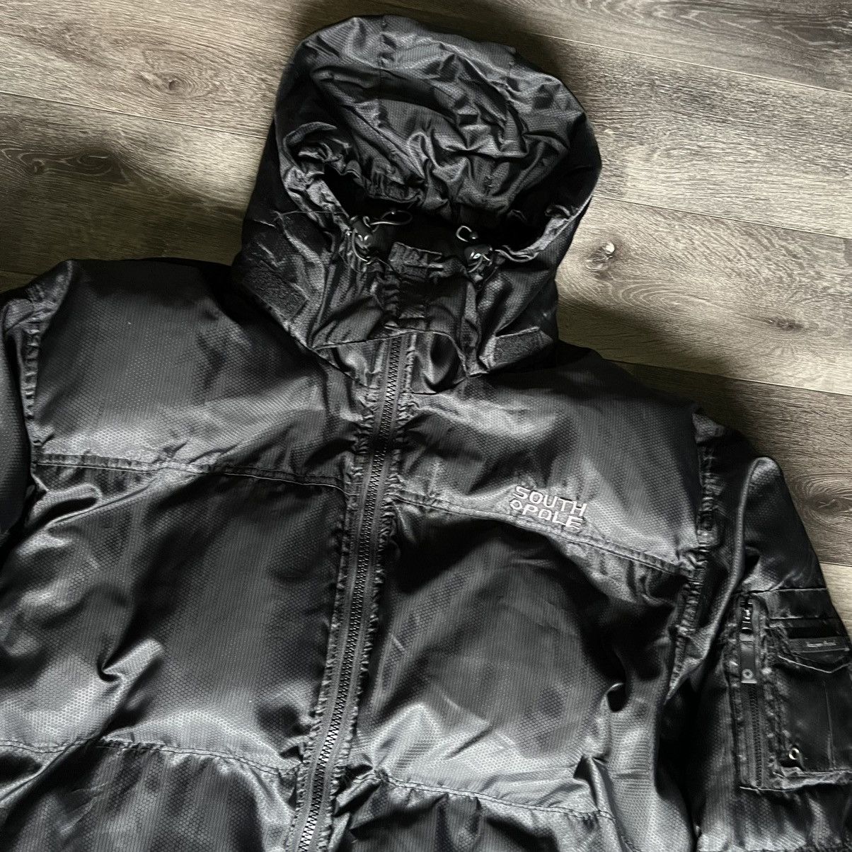 Southpole Vintage 2000s South Pole Puffer Hooded Coat Zip Jacket Black Size US XXL / EU 58 / 5 - 3 Thumbnail