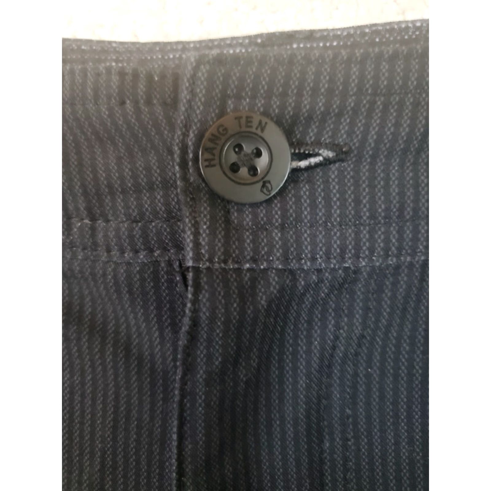 Hang Ten Hang Ten Men Shorts 30 Black Stripe 5-Pocket Drawstring Quick Dry Inseam 10in Regular Size US 30 / EU 46 - 7 Thumbnail