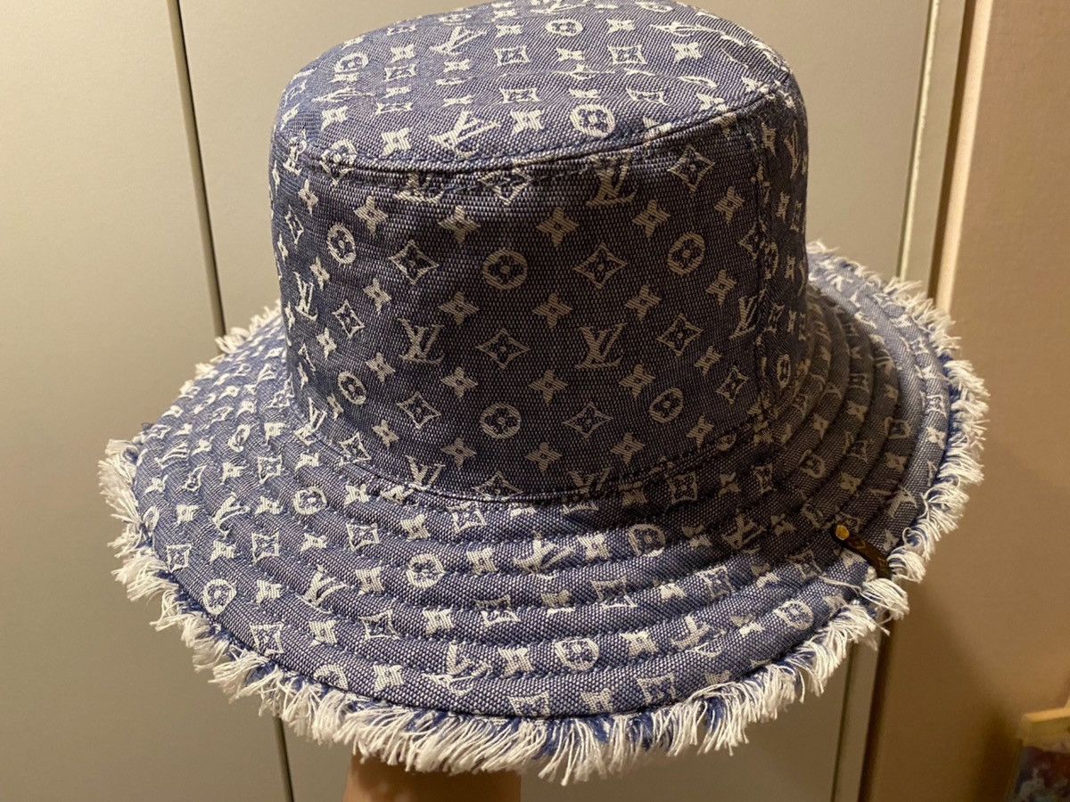 Louis Vuitton LV Denim Monogram Bucket Hat Size ONE SIZE - 2 Thumbnail
