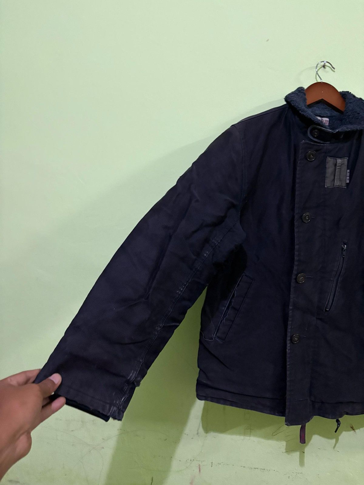 Blue Blue Japan × HOLLYWOOD RANCH MARKET VTG 90's Blue Blue Japan N1 Deck Jacket Military Fashion Size US L / EU 52-54 / 3 - 2 Thumbnail