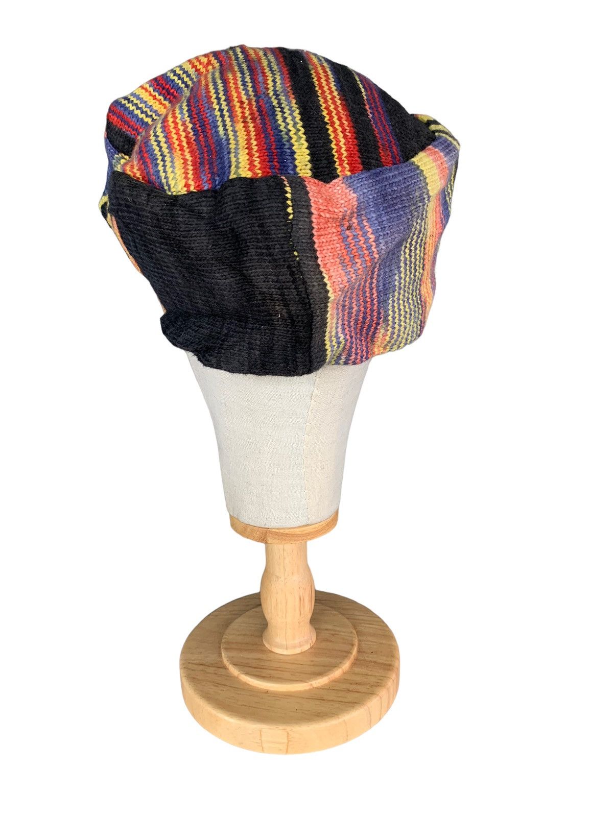Japanese Brand × Kapital × Vintage HIPPIES STYLE 🌈 Multicolour Knitted Big size Beanie Hat Size ONE SIZE - 6 Thumbnail