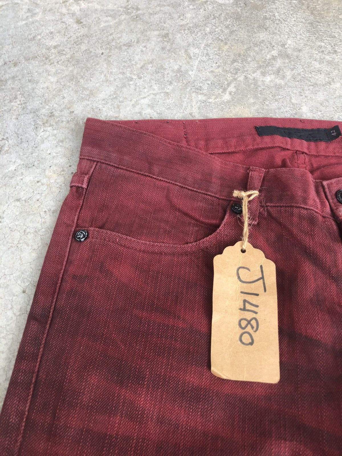 GOSTAR DE FUGA Japanese Fuga Flared Jeans Distressed Jeans Size US 30 / EU 46 - 14 Thumbnail