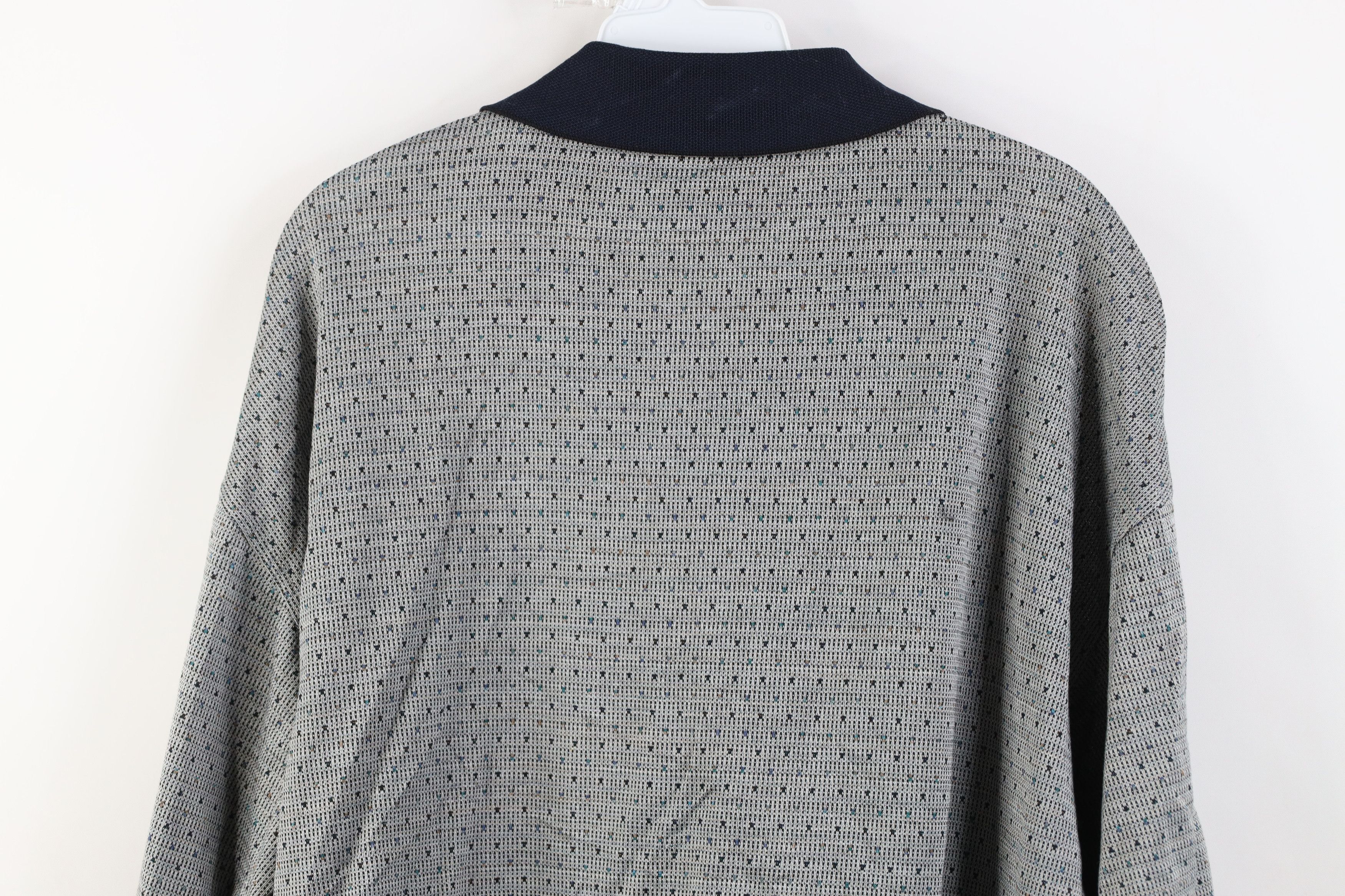 Vintage Vintage 90s Streetwear Polka Dot Knit Golf Polo Shirt Size US XL / EU 56 / 4 - 13 Thumbnail