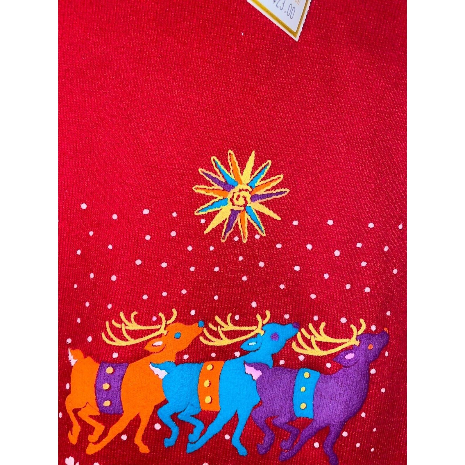 Jerzees Vintage Utah Sweatshirt Crewneck Reindeer Red NWT VTG M 90s Size US M / EU 48-50 / 2 - 4 Thumbnail