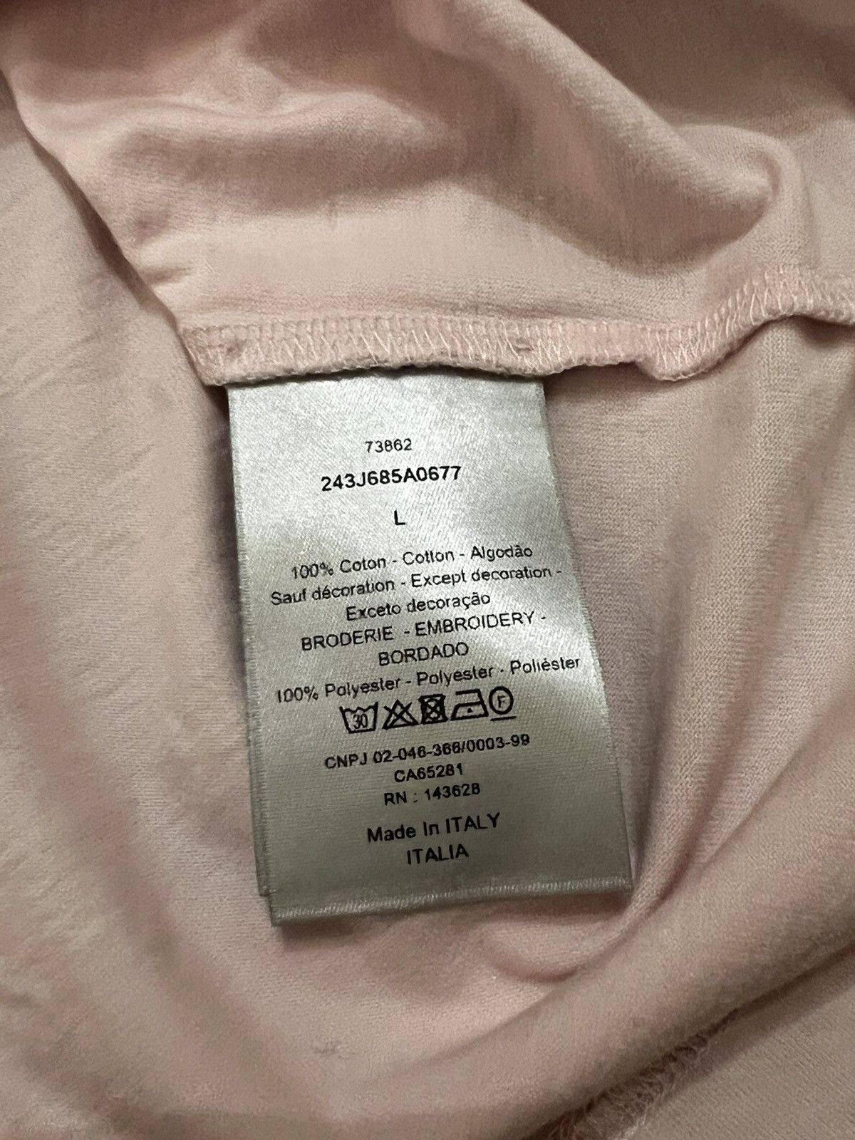 Dior DIOR JARDIN ROSE PINK T SHIRT BNWT Size US L / EU 52-54 / 3 - 11 Thumbnail