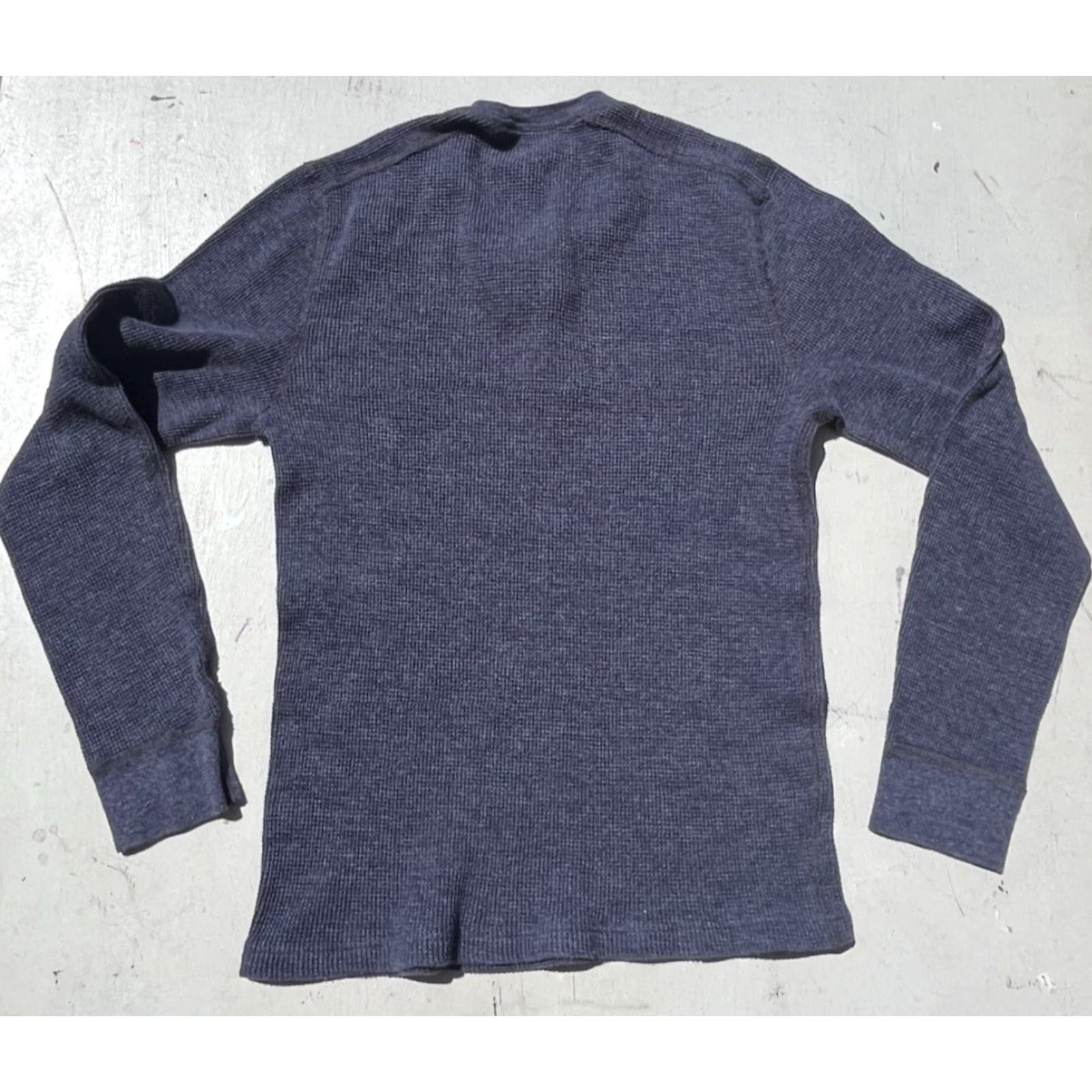 Wallace & Barnes Men's Wallace and Barnes Shirt Blue Henley M Waffle Knit Preppy Classic J Crew T-Shirt Size US M / EU 48-50 / 2 - 7 Thumbnail