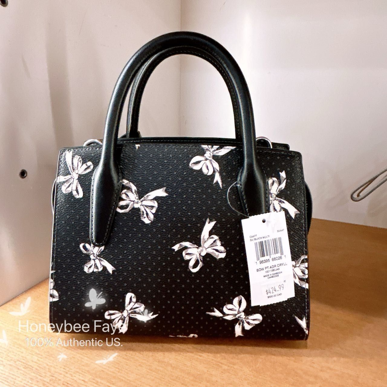 Coach Nwt Coach Andrea Carryall Bag With Bow Print CAA77 Size ONE SIZE - 2 Thumbnail