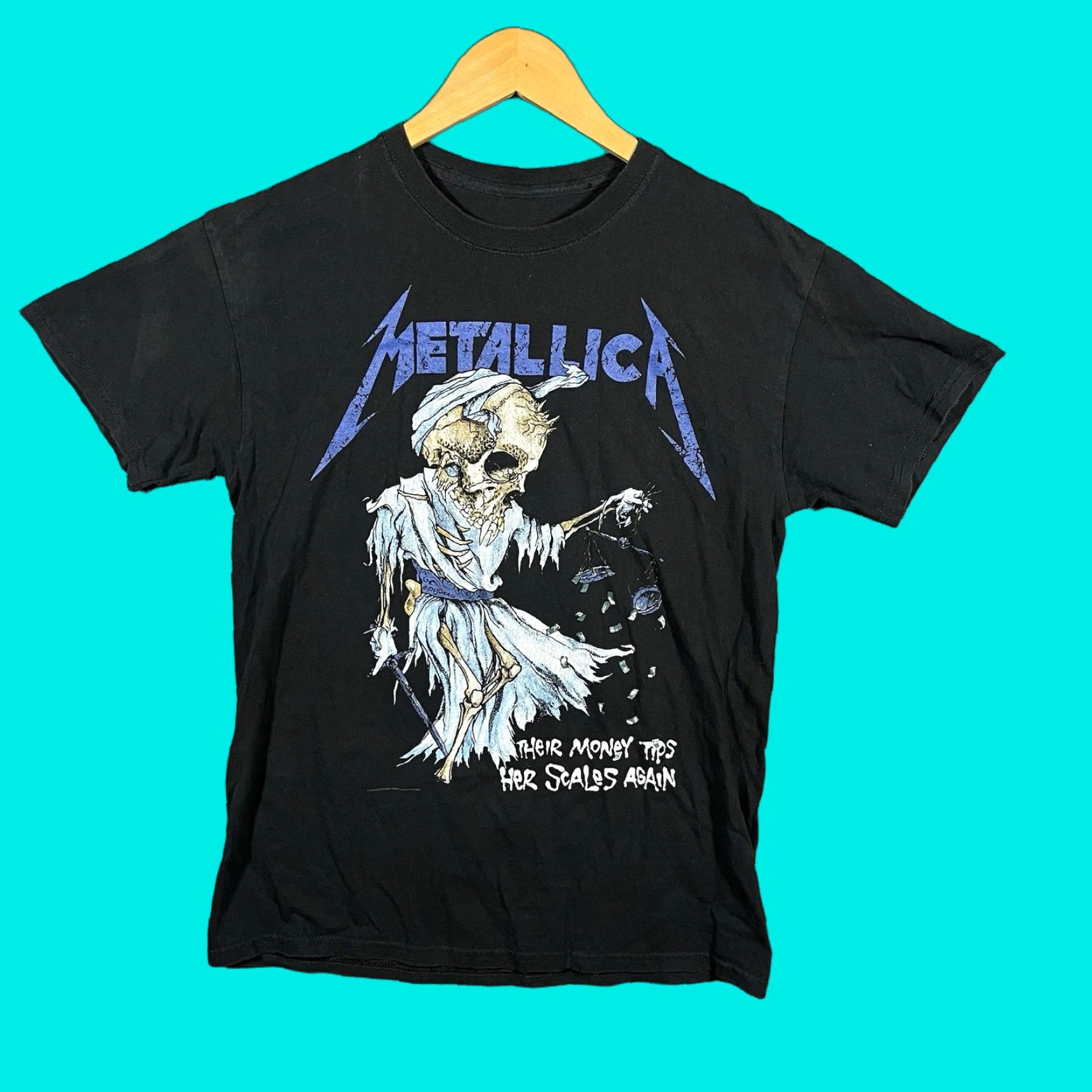 Vintage Vintage Metallica Doris Pushead Mens Medium Y2K Lady Justice Metal Double Sided Size US M / EU 48-50 / 2 - 1 Thumbnail