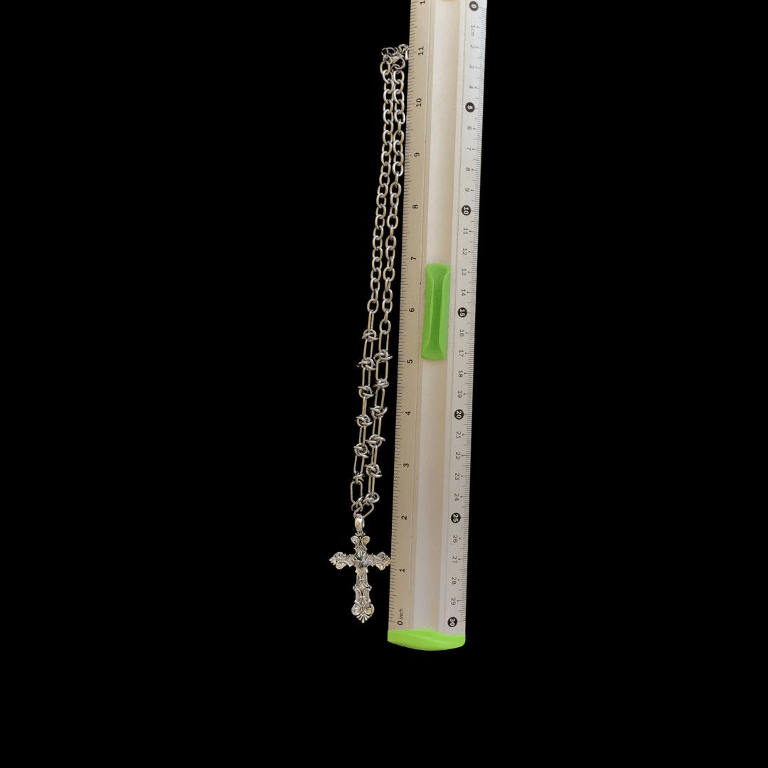 Jewelry Cross Linked Chain Punk Gothic Necklace Size ONE SIZE - 8 Thumbnail
