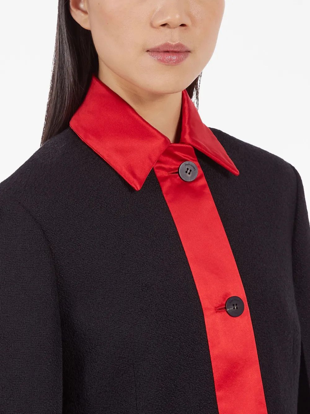 Salvatore Ferragamo o1y0326 Jacket in Black/Red Size S / US 4 / IT 40 - 5 Thumbnail
