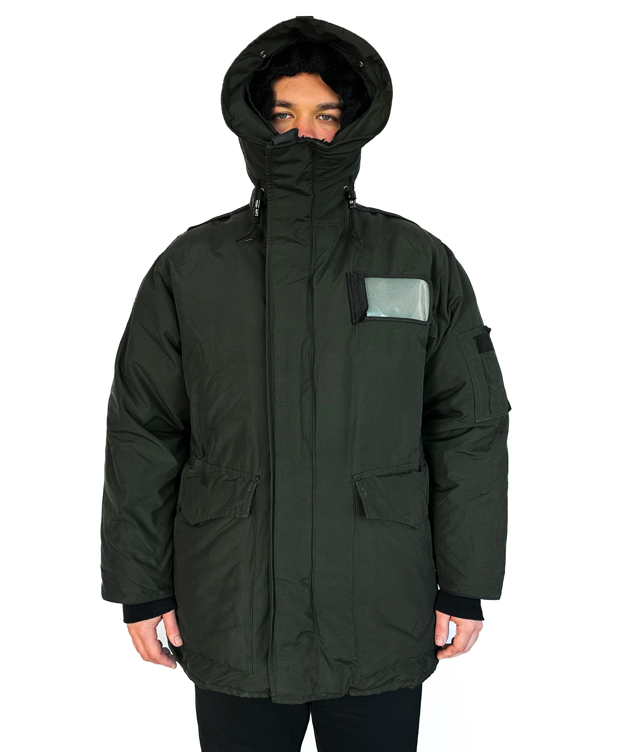Canada Goose CANADA GOOSE Jacket Down Heli Parka Zip Green Vintage 80s Size US L / EU 52-54 / 3 - 2 Thumbnail