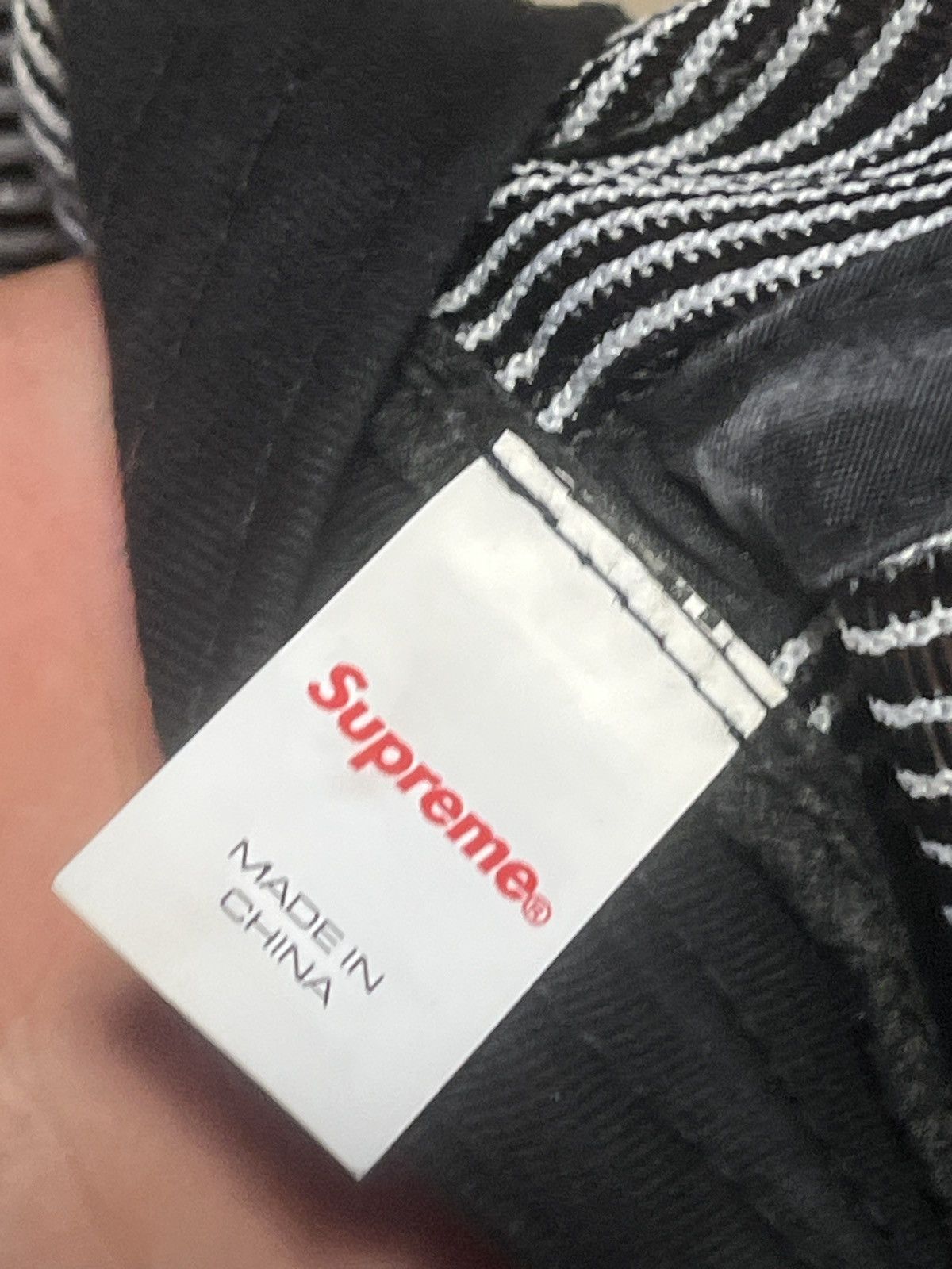 Supreme Supreme stripe mesh 6 panel ‘black’ Size ONE SIZE - 6 Thumbnail