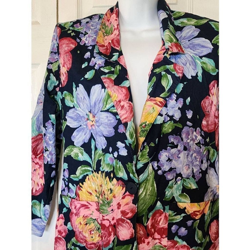 Other Vintage Classic Directions Floral Jacket Size M / US 6-8 / IT 42-44 - 2 Thumbnail