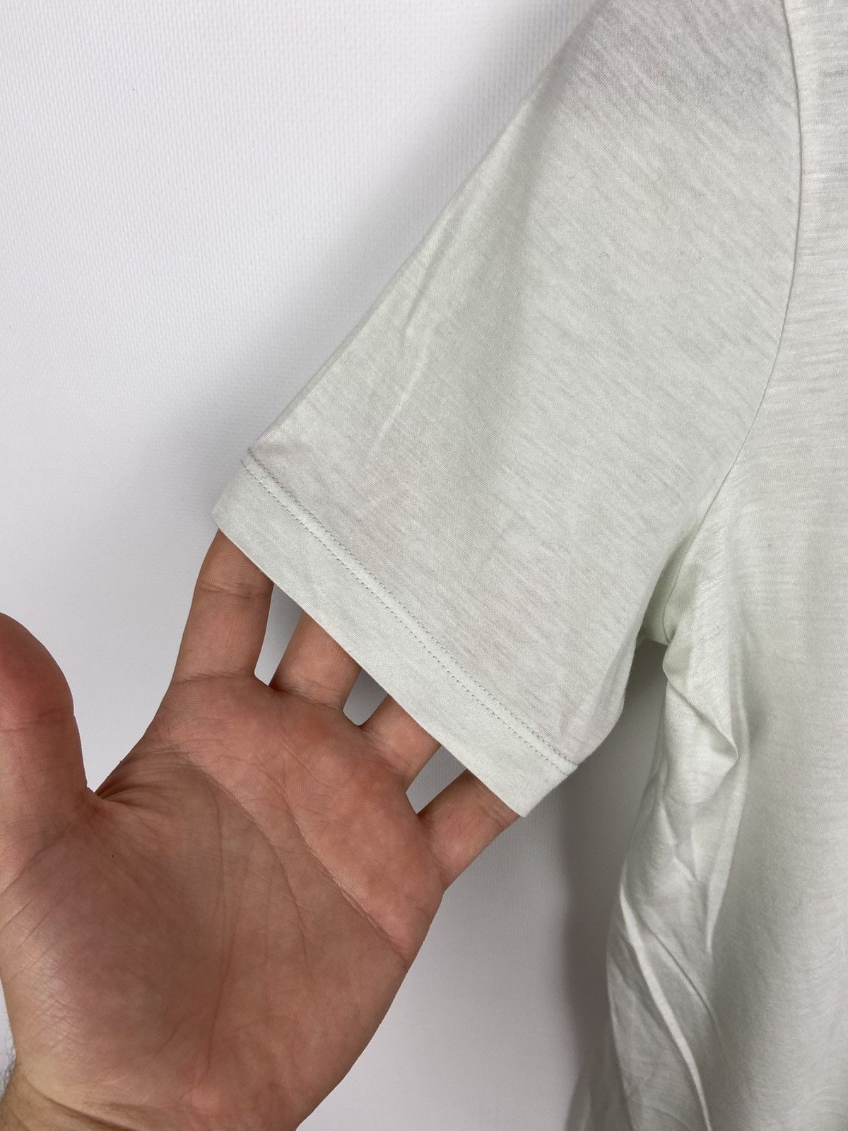 Jil Sander Jil Sander Women's Cream Crew Neck T-Shirt Sz S Size S / US 4 / IT 40 - 9 Thumbnail