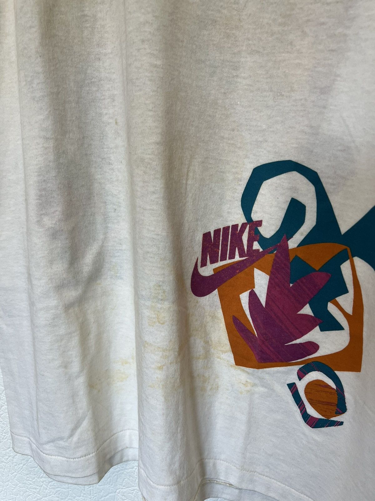 Nike Vintage 80’s Nike T Shirt Distressed Size US L / EU 52-54 / 3 - 2 Thumbnail
