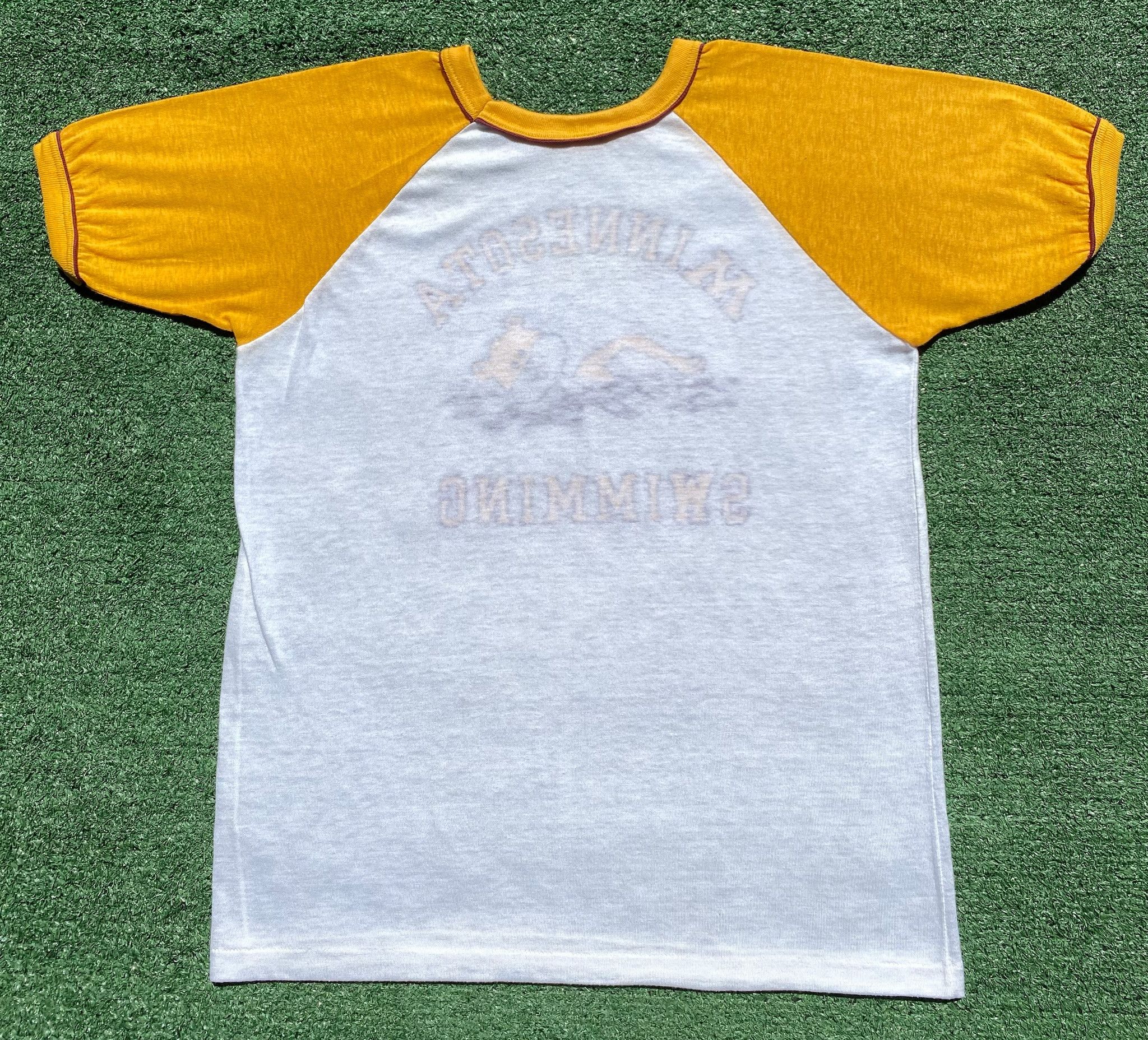 Vintage 70’s Minnesota Gophers Swimming Single Stitch T-Shirt Small Size S / US 4 / IT 40 - 7 Thumbnail