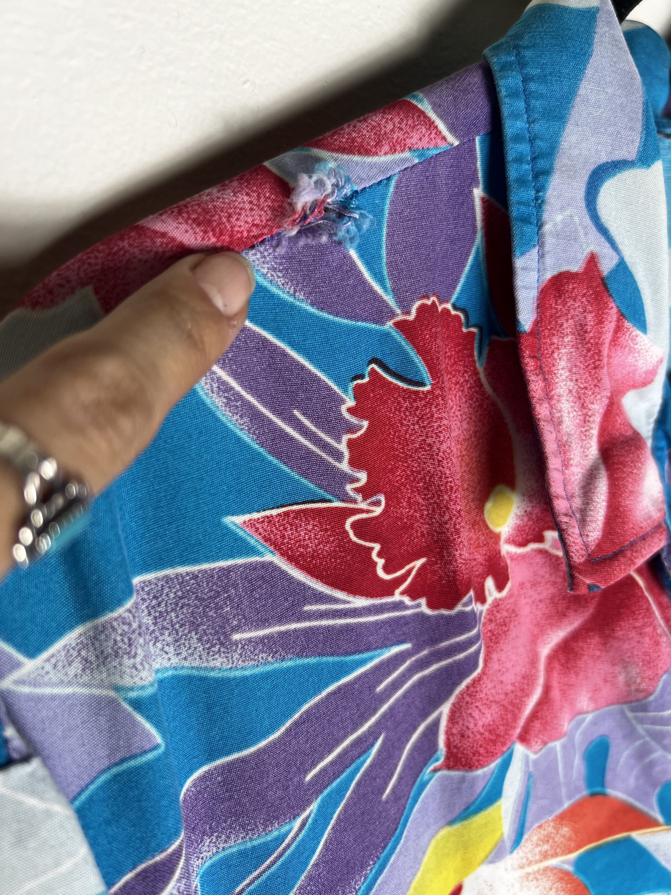 Vintage Vintage Single Stitch Floral Hawaiian Print Luau Shirt Size US L / EU 52-54 / 3 - 6 Thumbnail