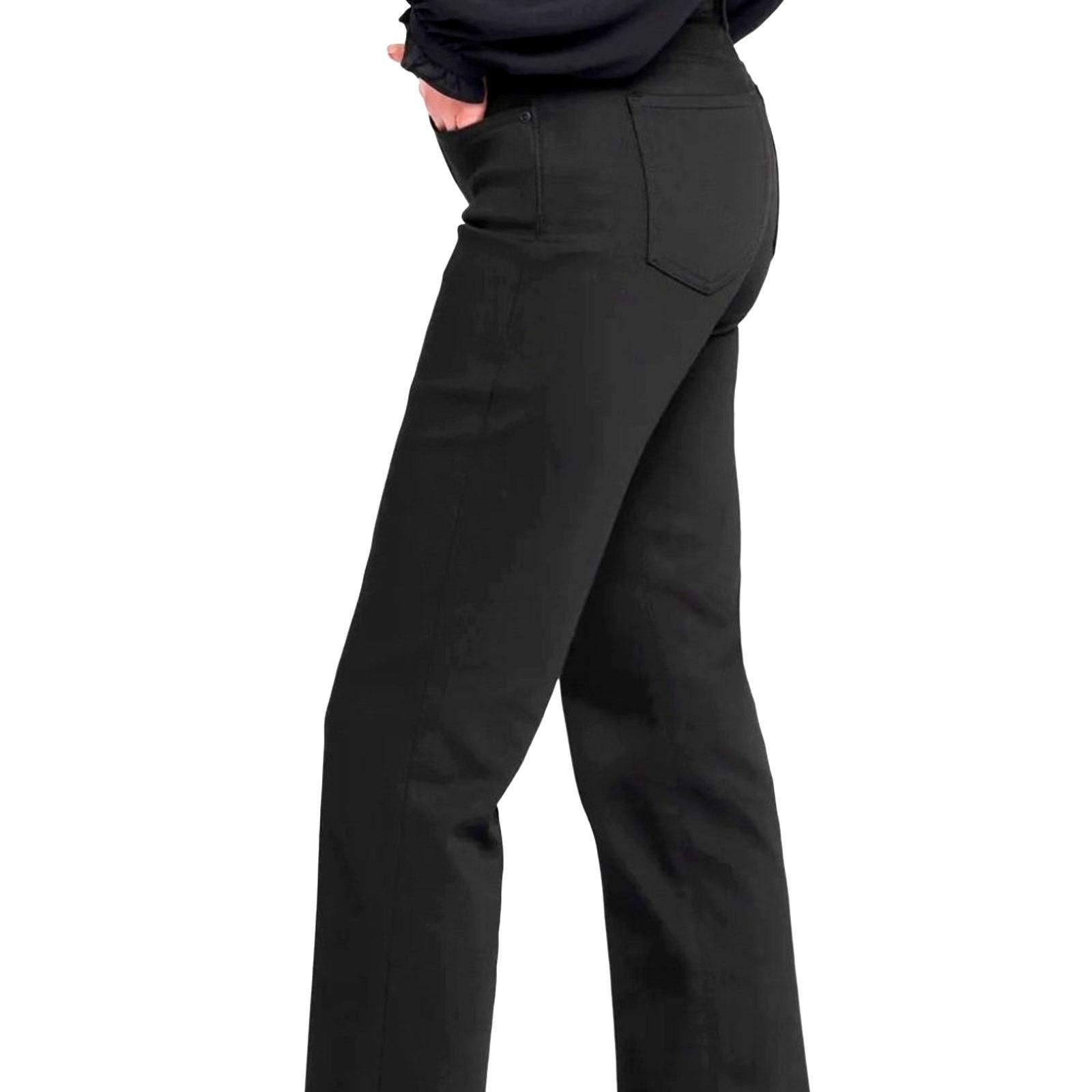 NYDJ NYDJ Marilyn Lift Tuck Technology Straight Jeans Black 16 Size 38" / US 16 / IT 52 - 4 Thumbnail