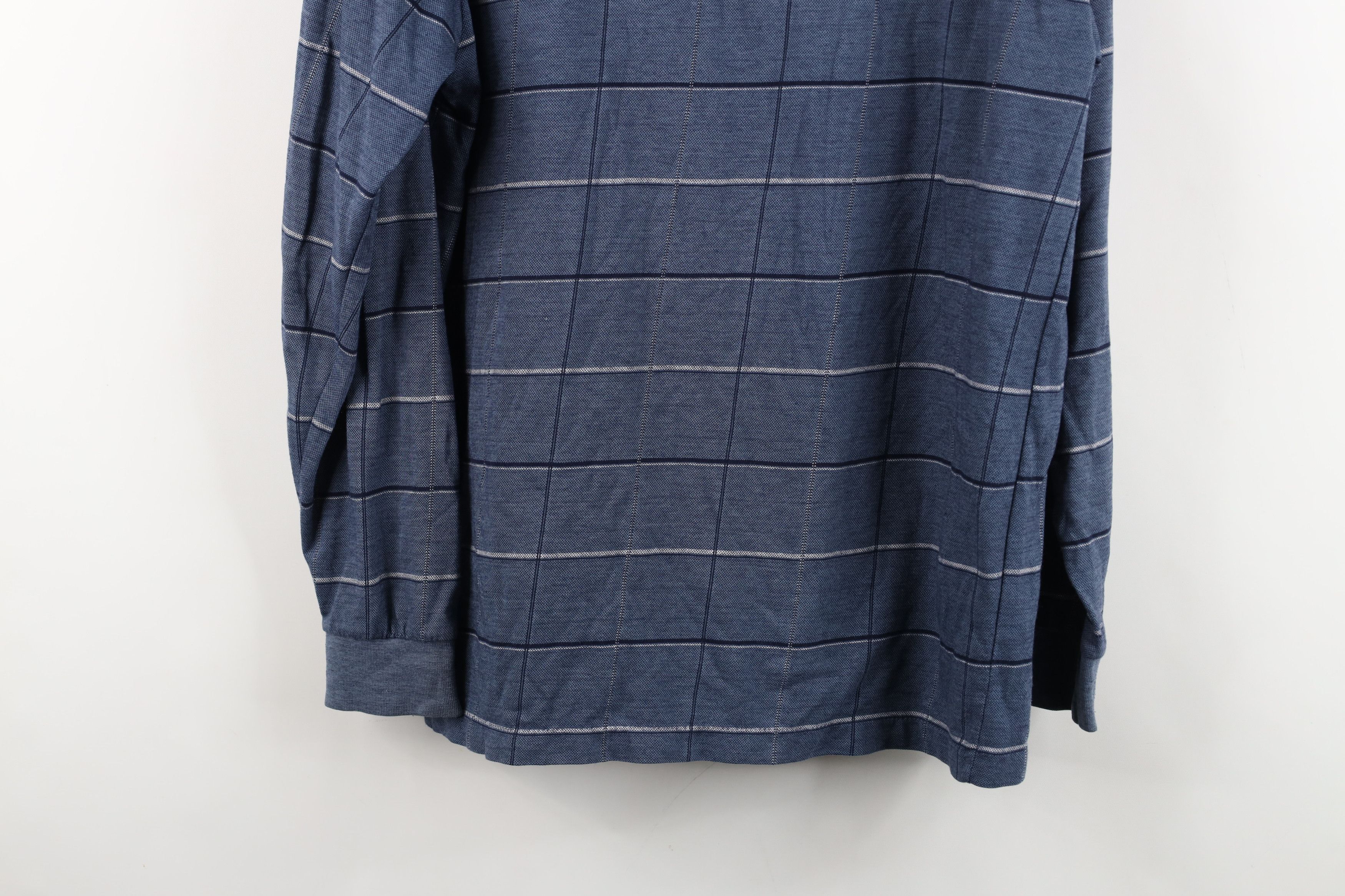 Vintage Vintage 90s Streetwear Knit Collared Long Sleeve Polo Plaid Size US M / EU 48-50 / 2 - 11 Thumbnail