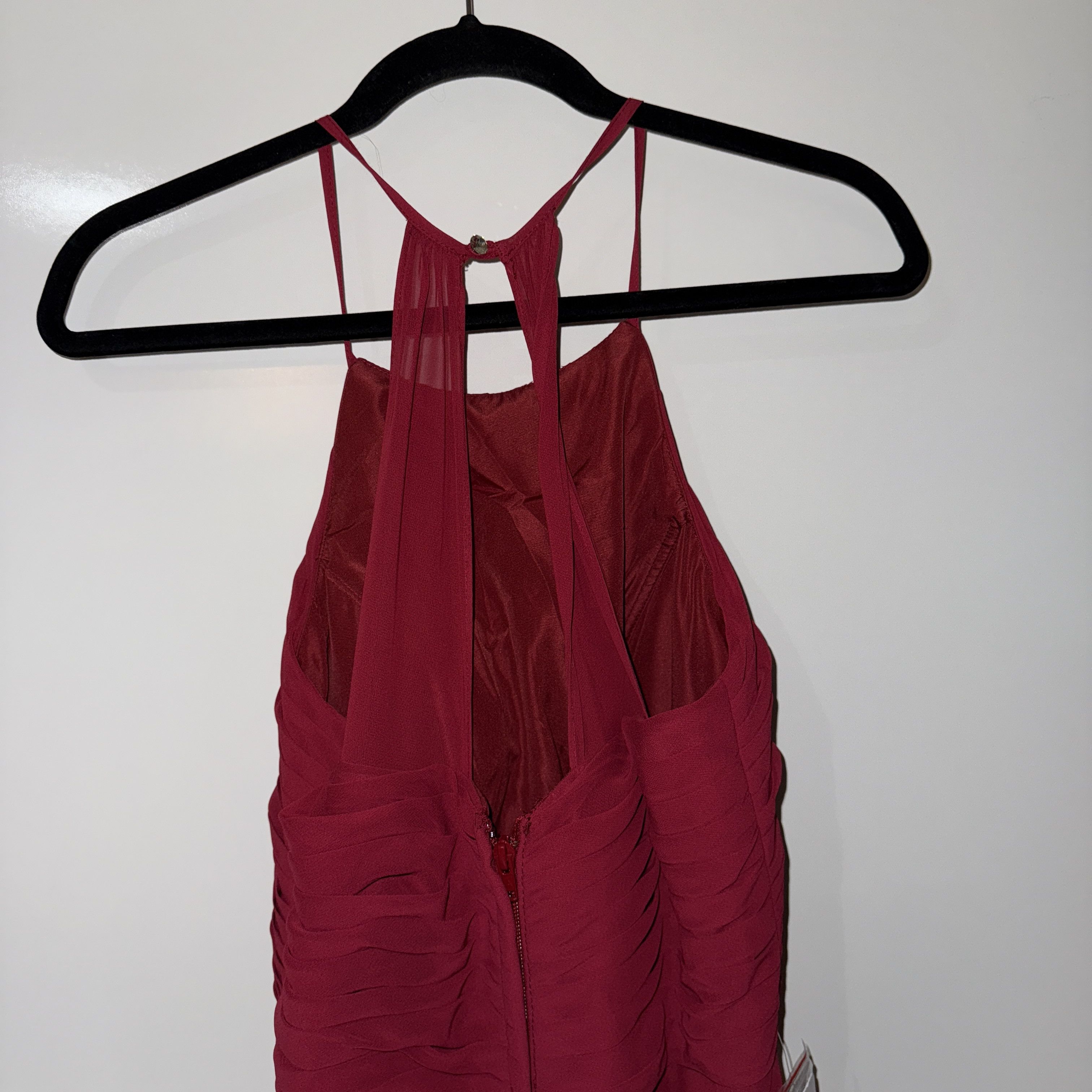 Other NEW Azazie Ginger A-Line Halter Pleated Size S / US 4 / IT 40 - 4 Thumbnail