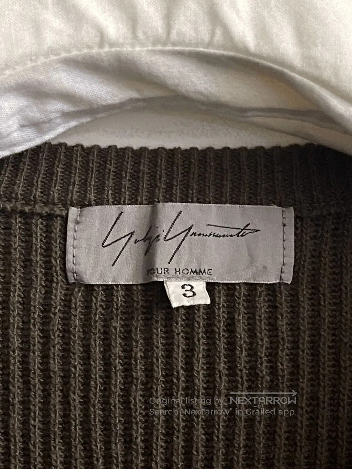 Yohji Yamamoto Sz 3 Yohji Yamamoto Pour Homme Knitwear Sweater. Size US L / EU 52-54 / 3 - 4 Thumbnail