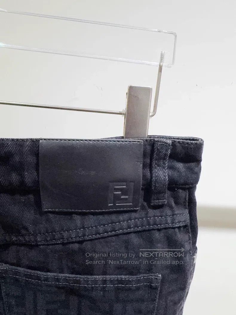 Fendi Fendi Full Logo Denim Skirt Size 26" / US 2 / IT 38 - 4 Thumbnail