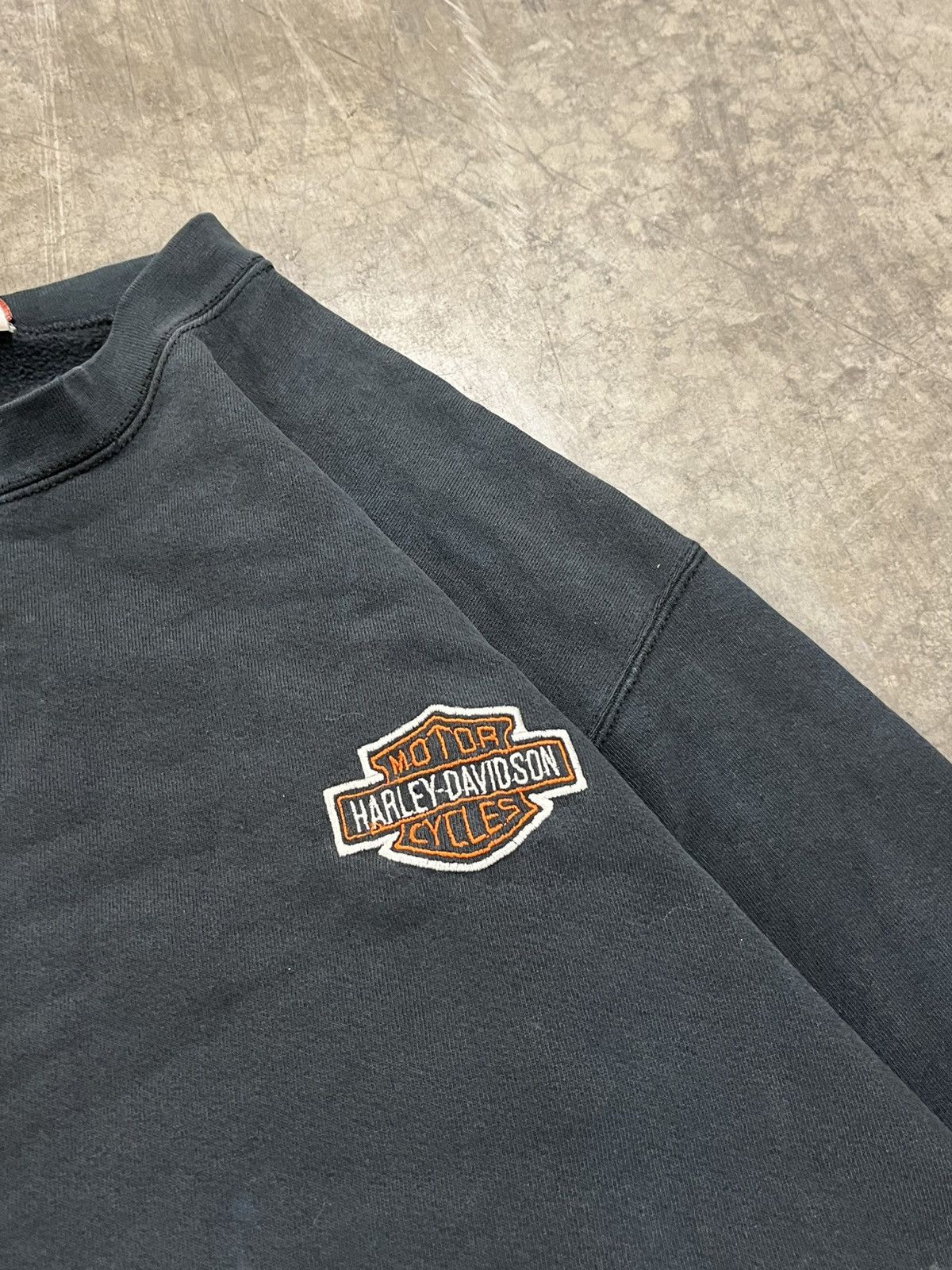Harley Davidson × Vintage Harley Davidson vintage boxy fit crewneck sweatshirt rare Size US XL / EU 56 / 4 - 4 Thumbnail