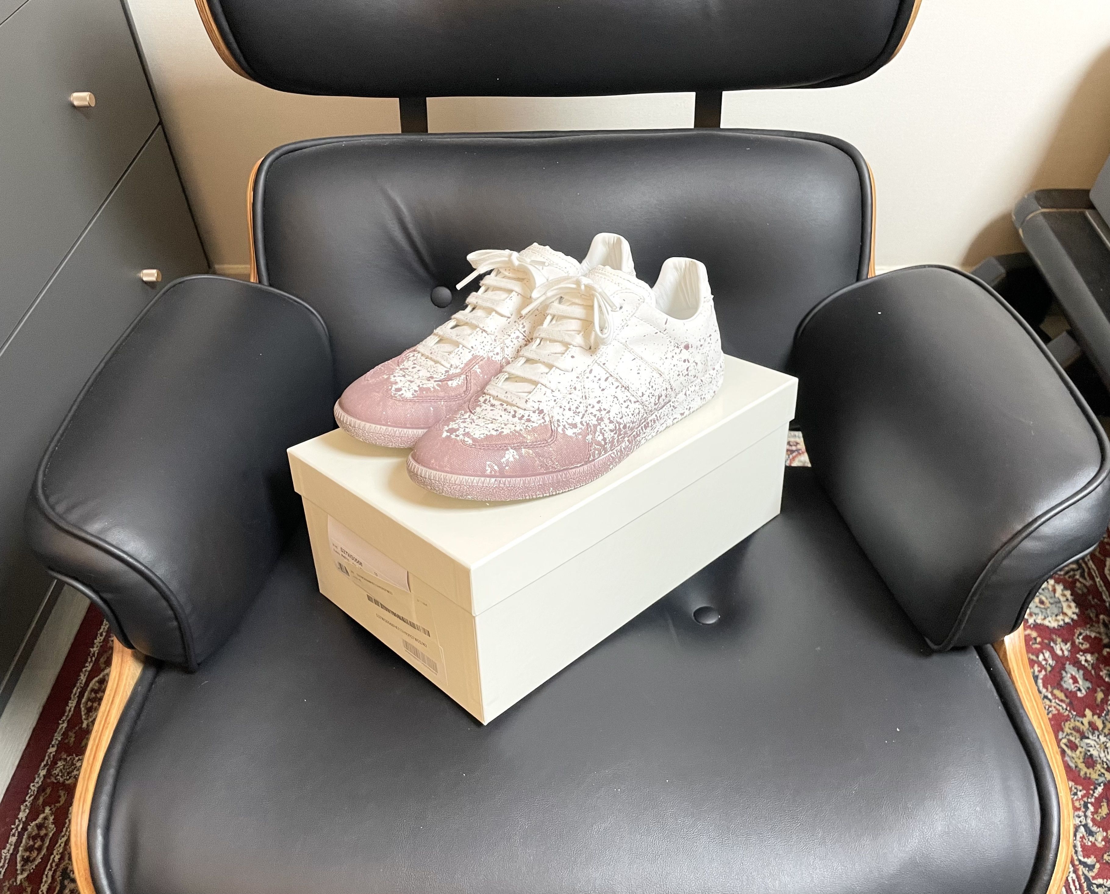 Maison Margiela Maison Margiela GAT (Paint Splatter Canvas) Size US 9 / EU 42 - 1 Thumbnail