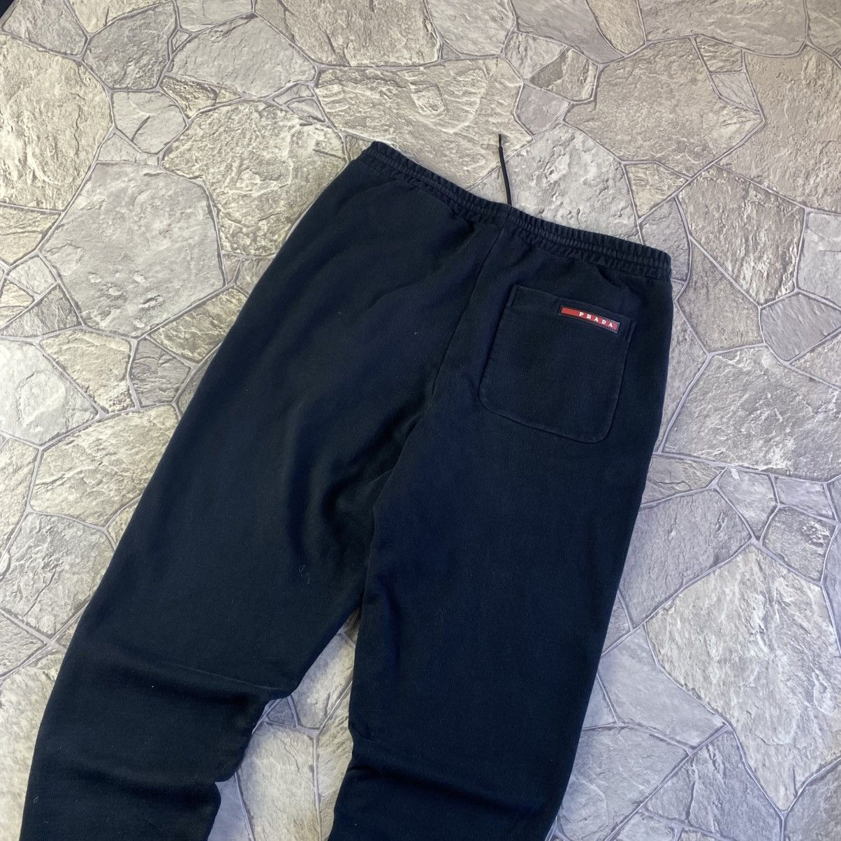 Prada Vintage Prada Red Tab Sweatpants Size US 30 / EU 46 - 2 Thumbnail