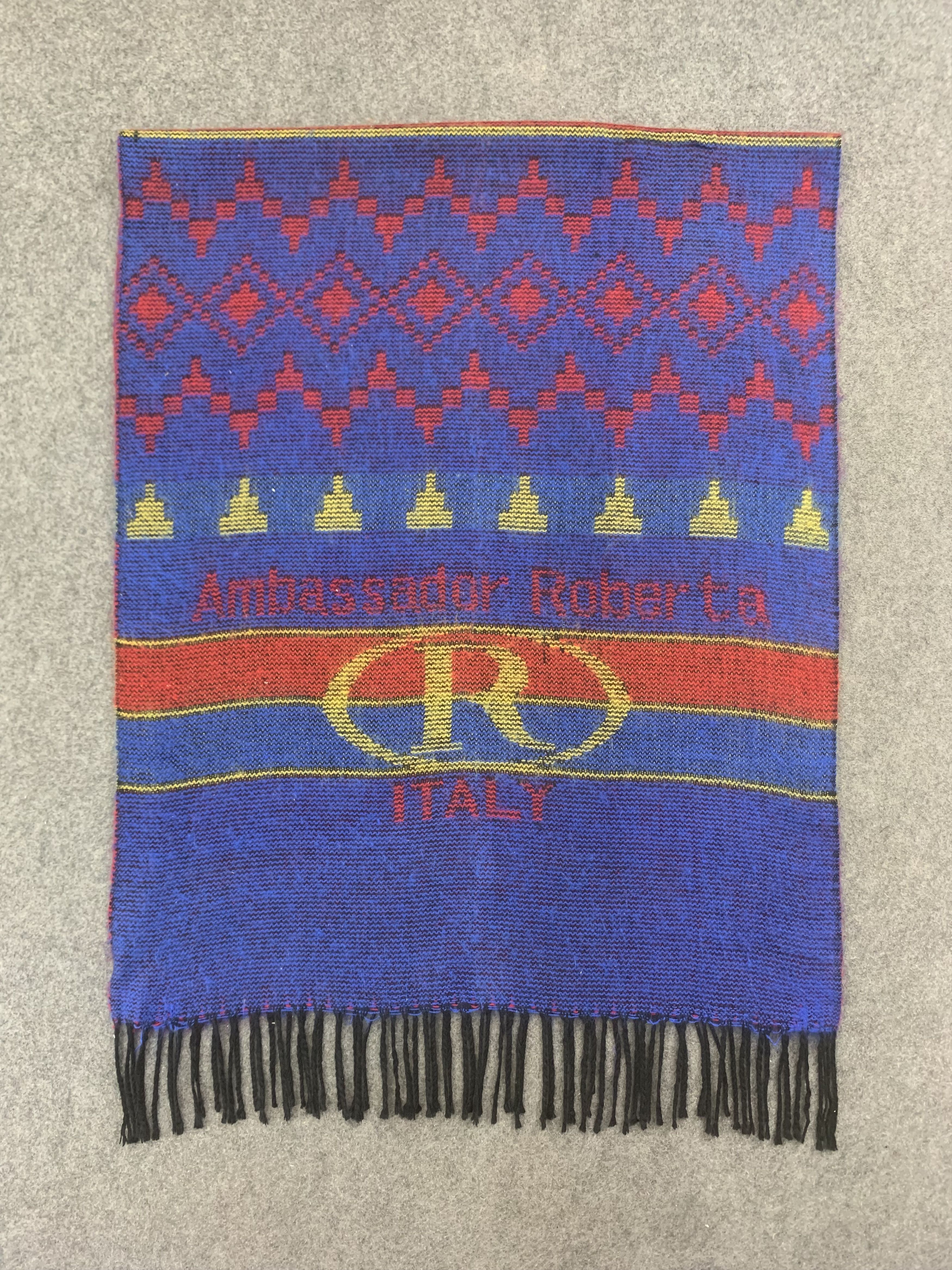 Vintage Ambassador Roberta Scarf Wool Muffler Neck Wrap BL9253 Size ONE SIZE - 3 Thumbnail