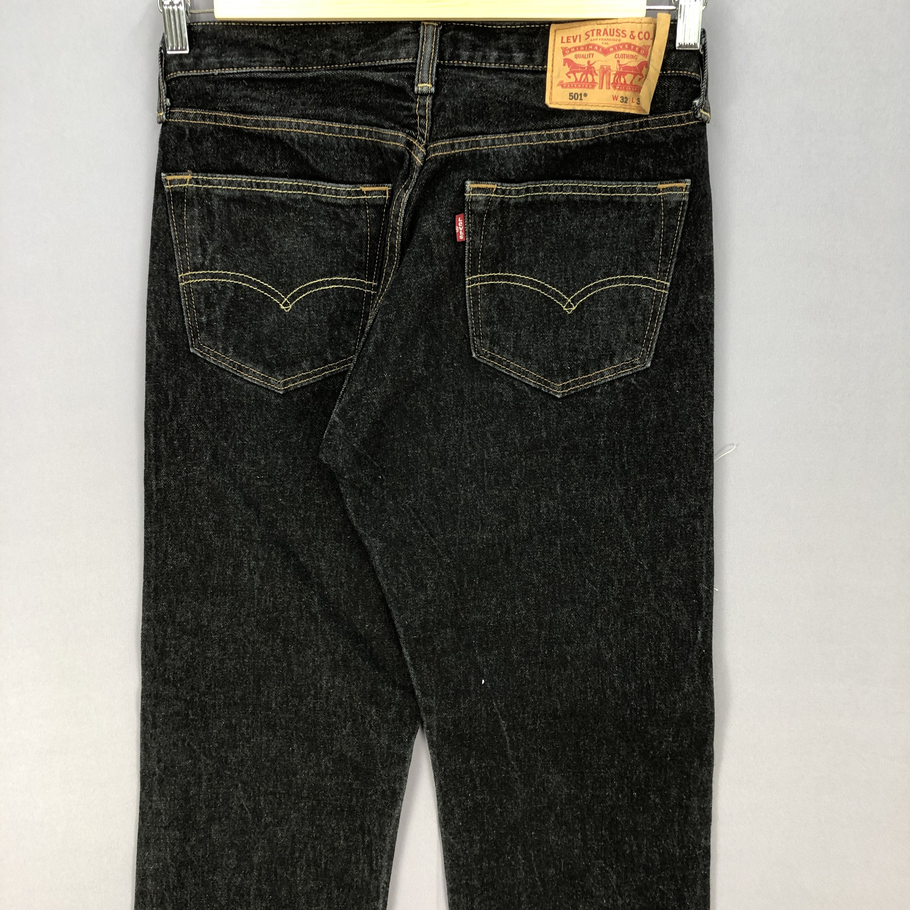 Levi's Vintage Y2K Levi's 501 Distressed Black Jeans Levis Denim Size US 30 / EU 46 - 4 Thumbnail