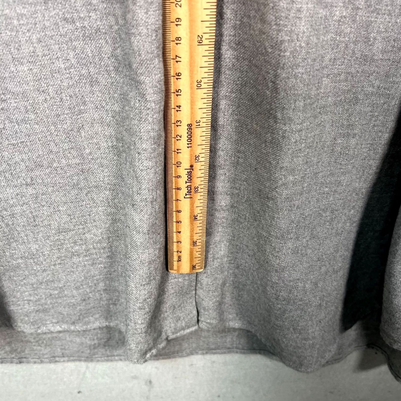 Muji Muji Button-Up Gray Long-Sleeve Shirt Dress 100% Cotton Midi Loose Fit Womens M L Casual Pockets Vintage: No Size M / US 6-8 / IT 42-44 - 5 Thumbnail
