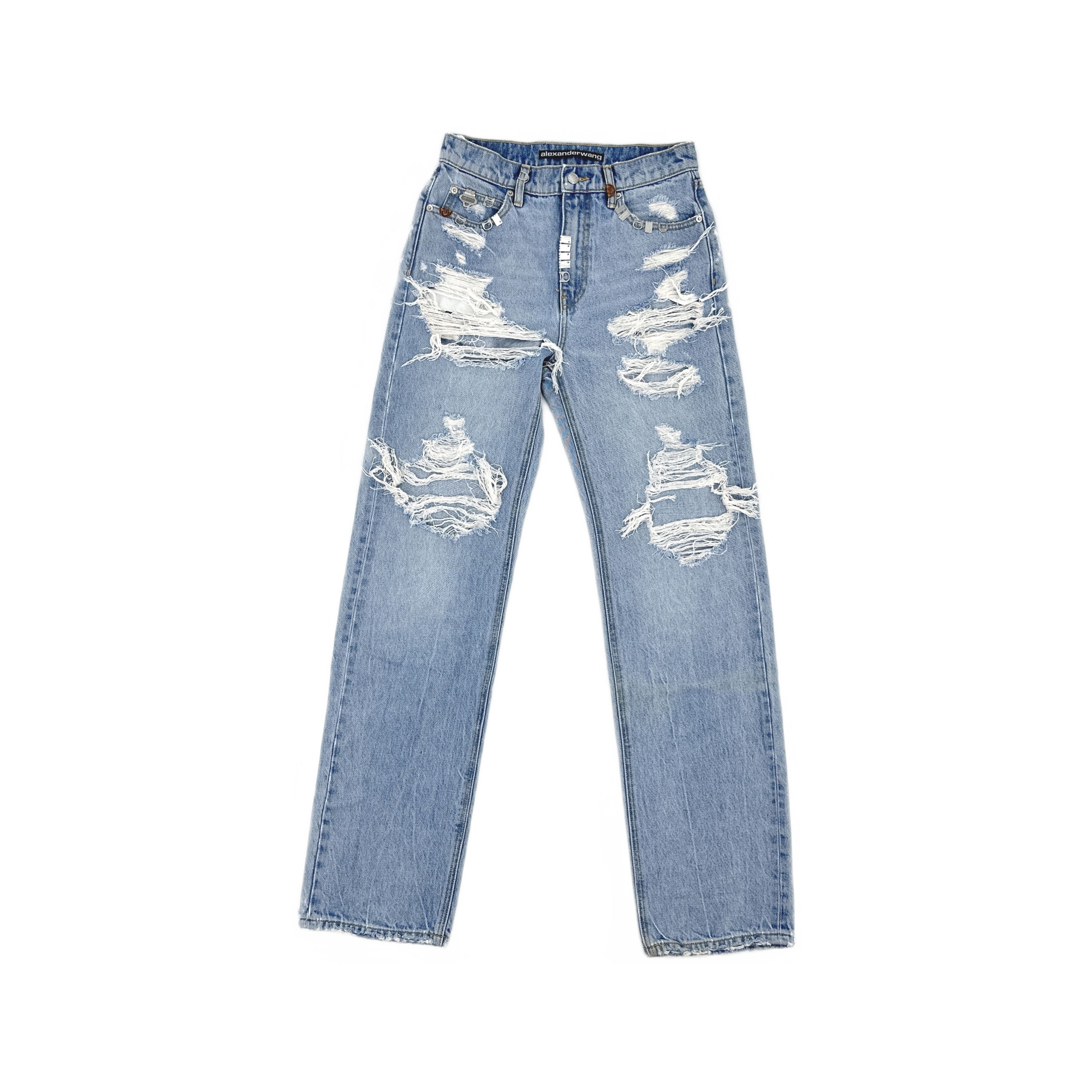 Alexander Wang Alexander Wang Distressed Jeans Size 26 Size 26" / US 2 / IT 38 - 1 Thumbnail
