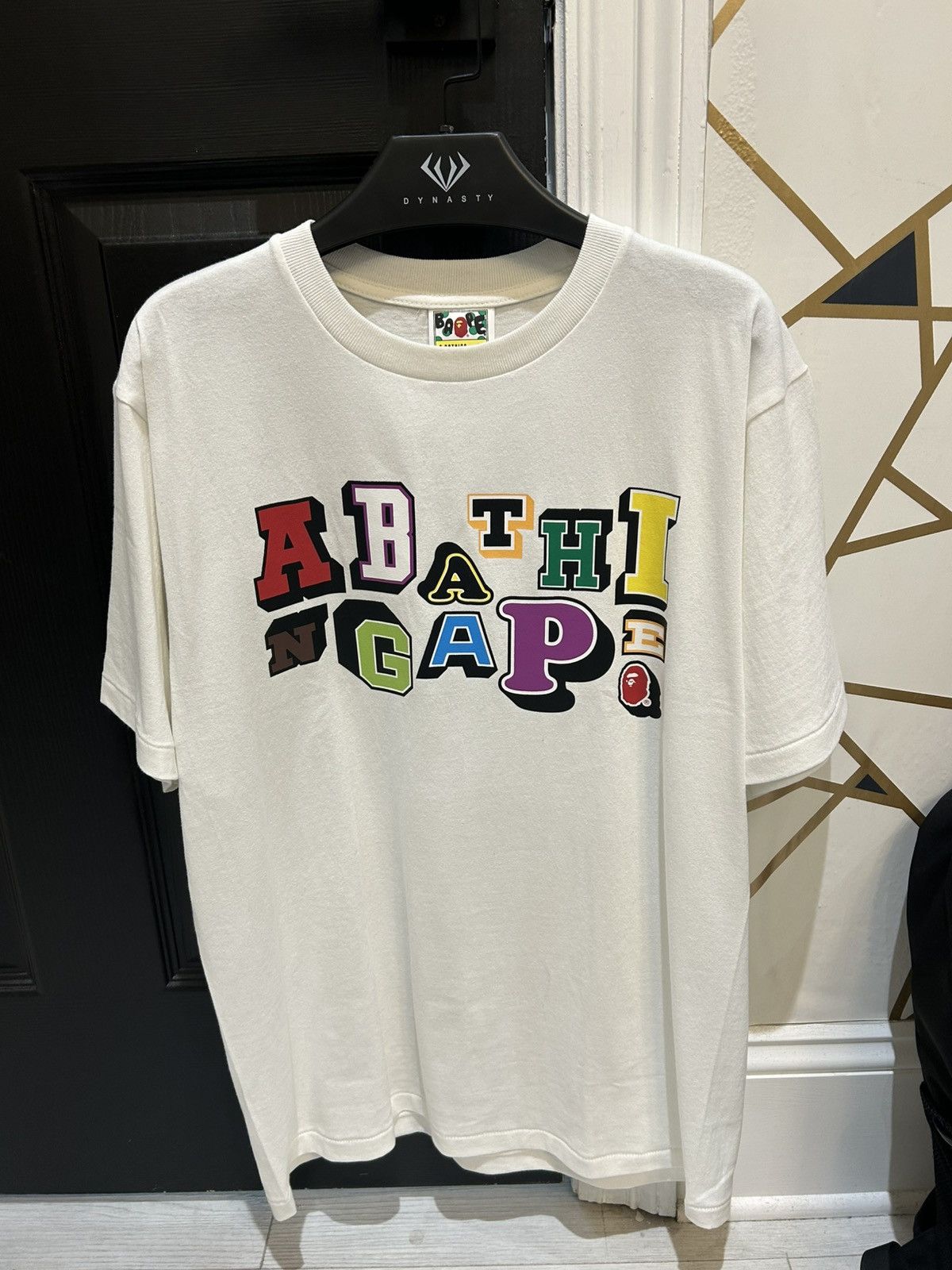 Bape A BATHING APE VARSITY FONT TEE Size US M / EU 48-50 / 2 - 1 Thumbnail