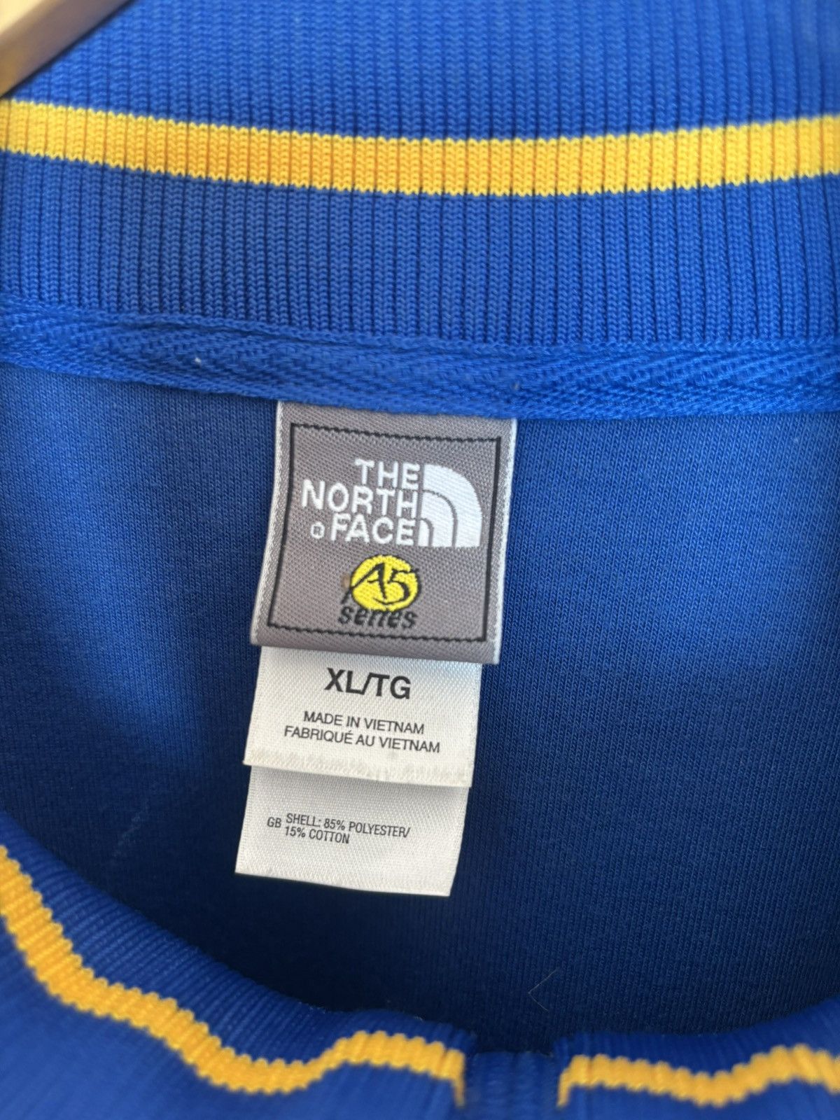 The North Face The North Face Denali Alaska Zip Track Jacket Blue Yellow XL Size US XL / EU 56 / 4 - 4 Thumbnail
