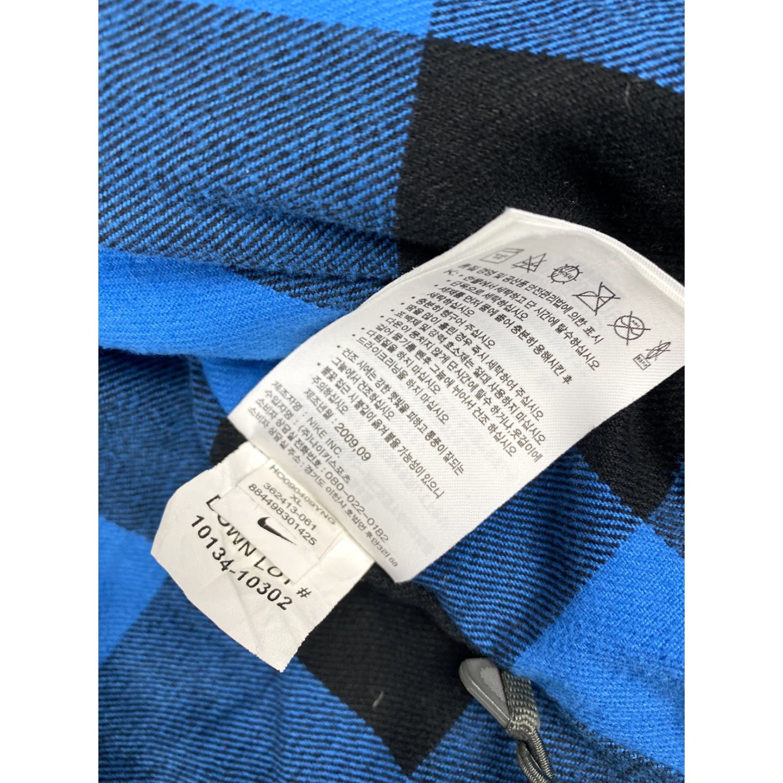 Nike Nike Air Goose Down Feather Coat Plaid Lined Mens XL Gray Size US XL / EU 56 / 4 - 4 Thumbnail