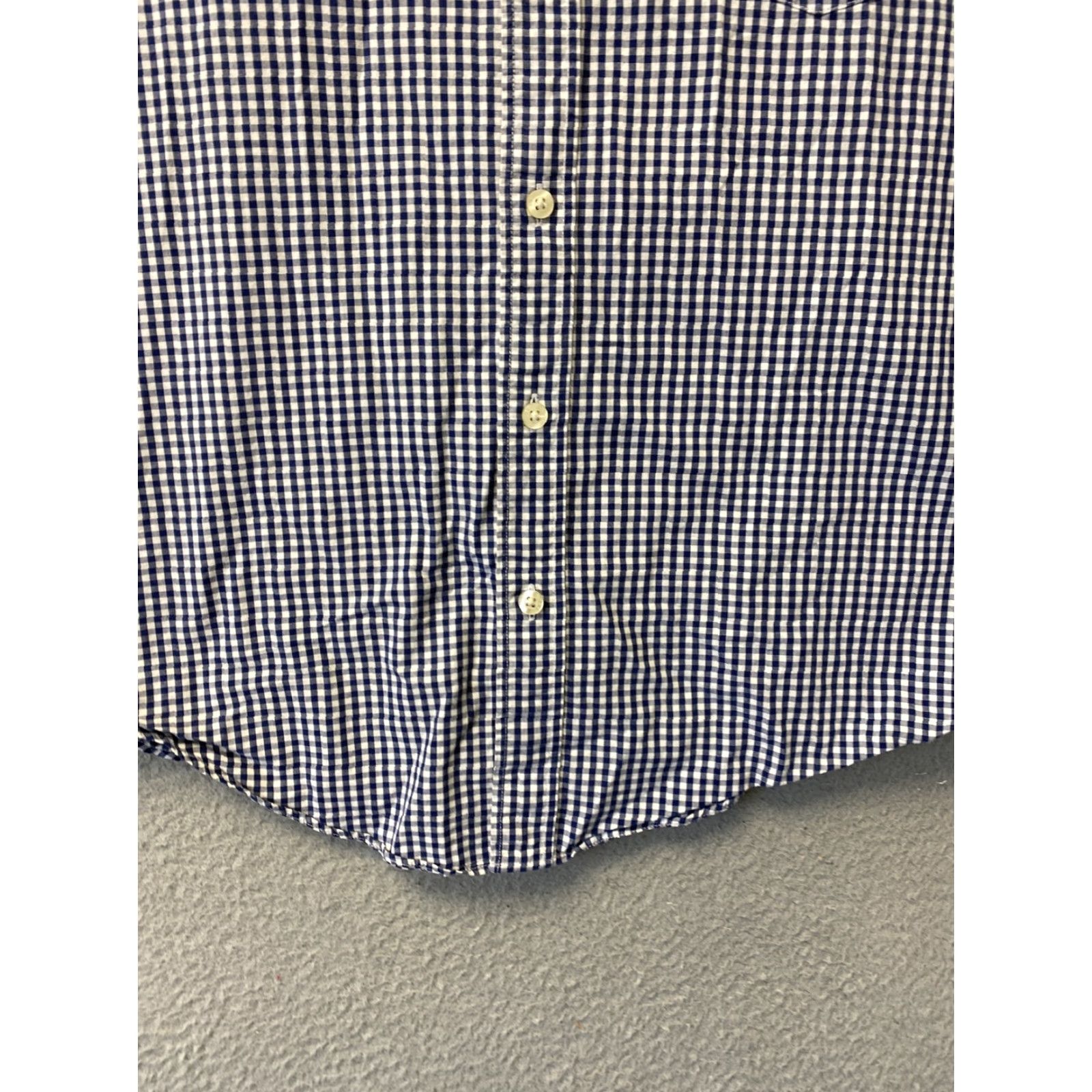 Vintage J.Crew Shirt L Blue Check Button-Down Men’s/98-2 Cotton Blend Knit Casual Button-Up Shirt Mens Regular Fit Size US L / EU 52-54 / 3 - 2 Thumbnail