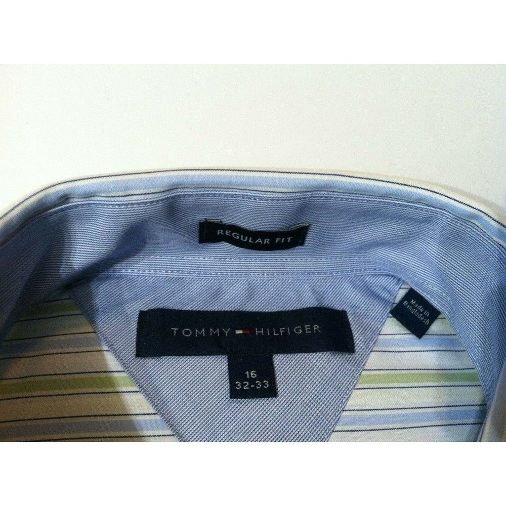 Tommy Hilfiger TOMMY HILFIGER MENS NEW 100%COTTON DRESS SHIRT 16/32-33 Size US L / EU 52-54 / 3 - 2 Thumbnail