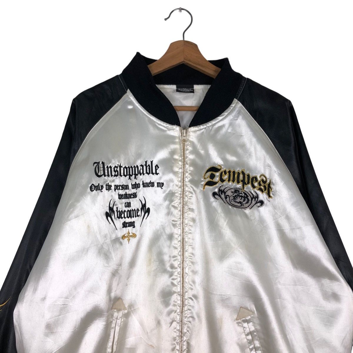 Japanese Brand 🔥Vintage Sukajan Jacket Unstoppable inspire Chrome Hearts Size US L / EU 52-54 / 3 - 3 Thumbnail