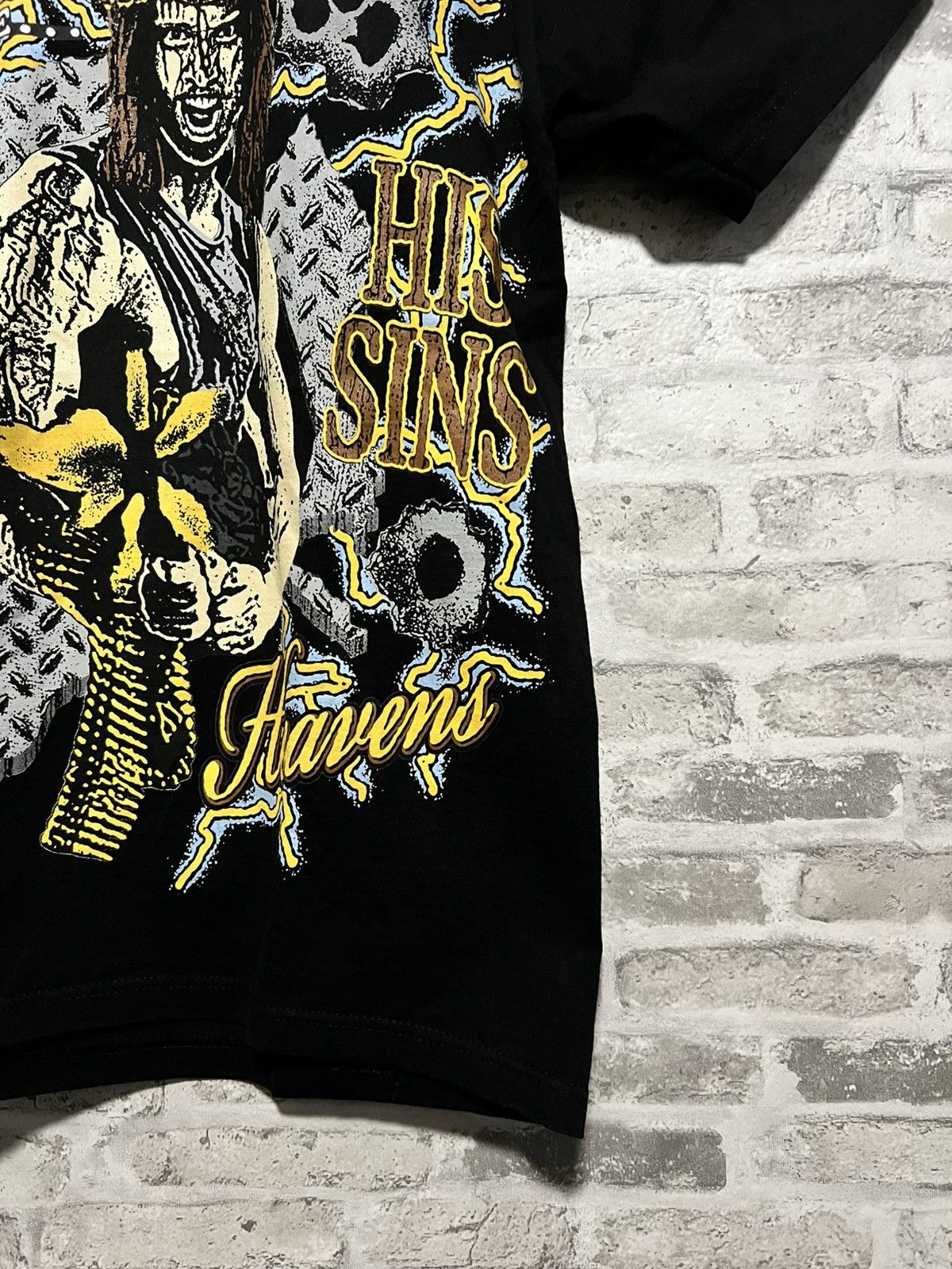G59 Records HEAVENS.LA - RAMBO TEE (BLACK) MEDIUM Size US M / EU 48-50 / 2 - 8 Thumbnail