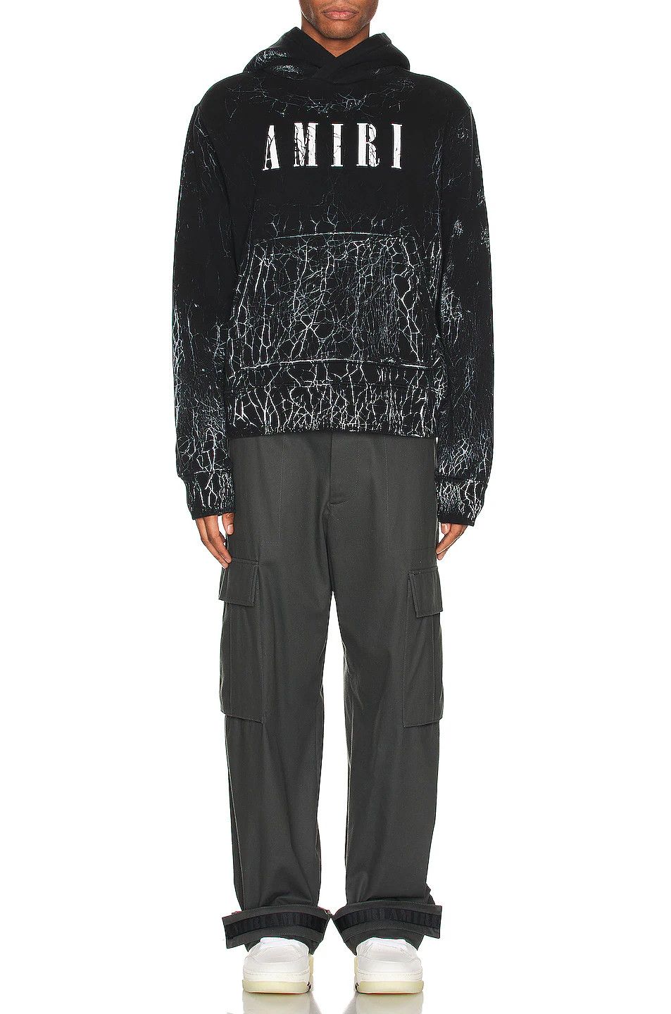 Amiri o1mle0426 Cracked Dye Core Logo Hoodie in Black Size US XXL / EU 58 / 5 - 4 Thumbnail