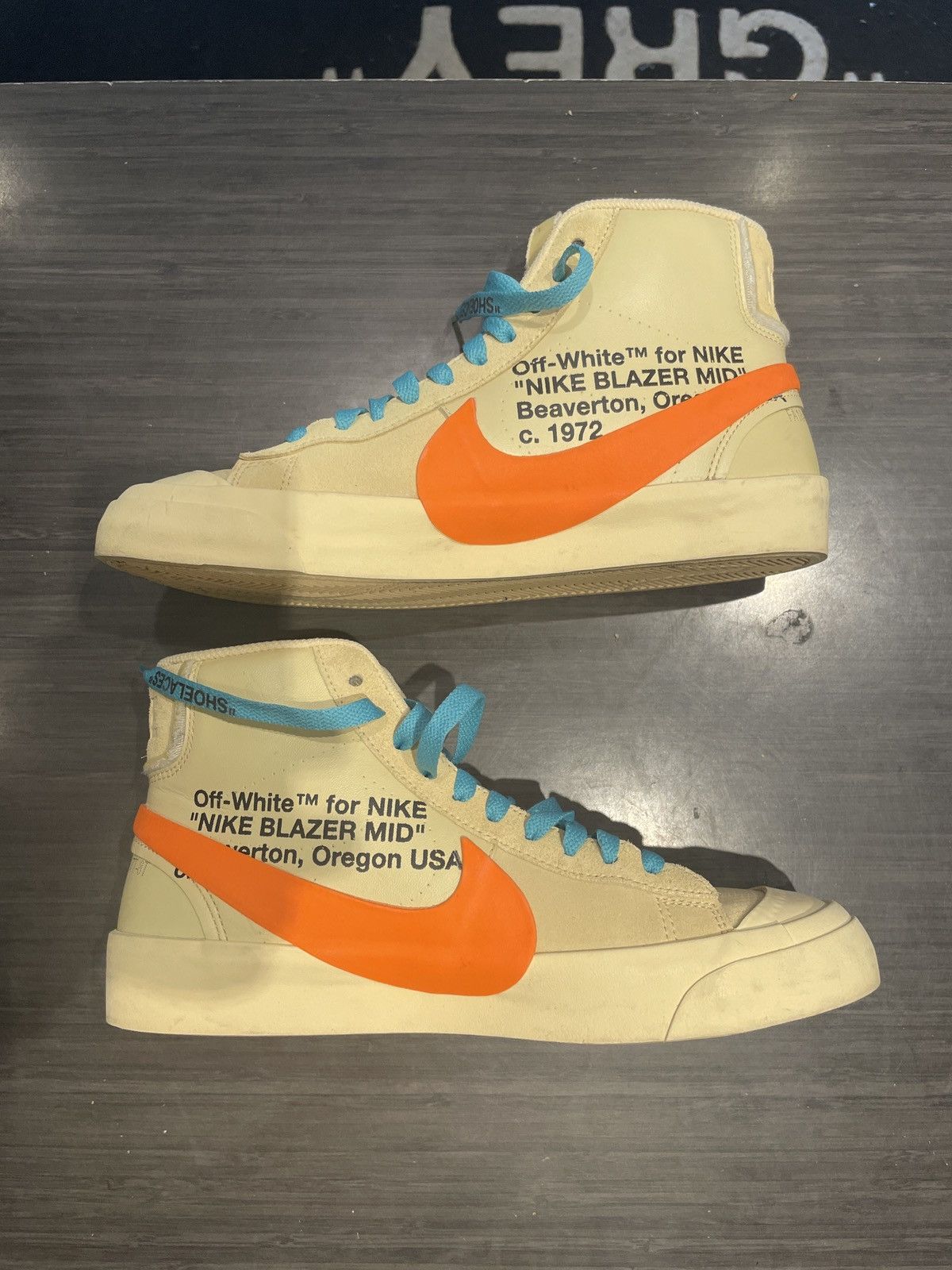 Nike × Off-White Nike x off white blazer mid tan Size US 8 / EU 41 - 2 Thumbnail