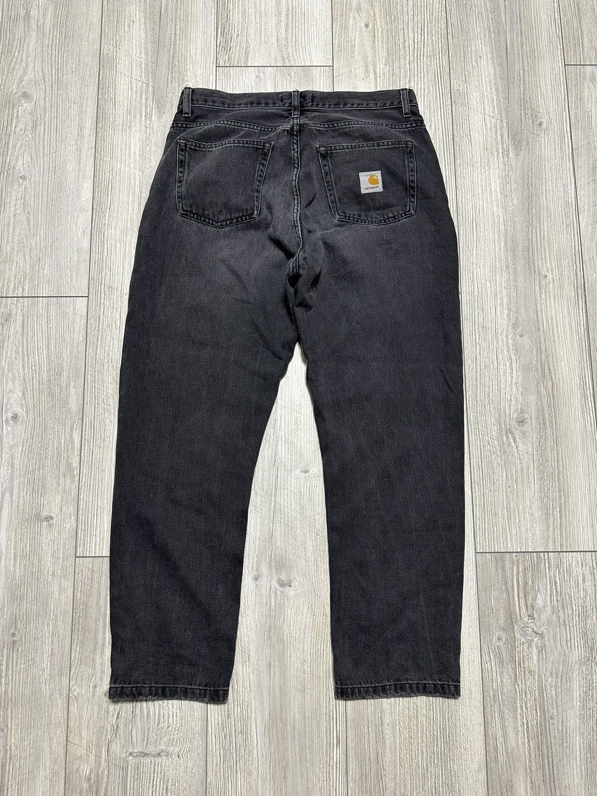 Pre-owned Carhartt X Vintage Carhartt Wip Page Carrot Ankle Pant Jeans Aviator In Black