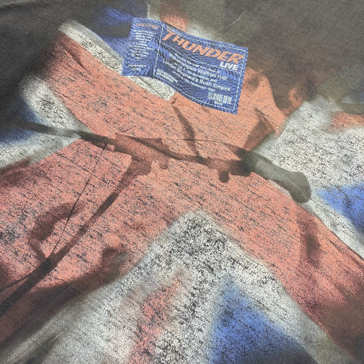 Band Tees Vintage Thunder World Tour 1998 distressed rock band tee Size US XL / EU 56 / 4 - 4 Thumbnail