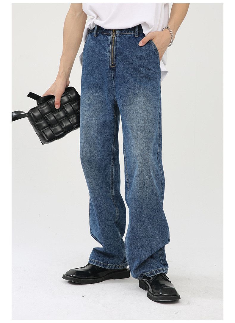 Japanese Brand × Jean Japanese retro zipper design blue casual jeans y2k Size US 32 / EU 48 - 6 Thumbnail