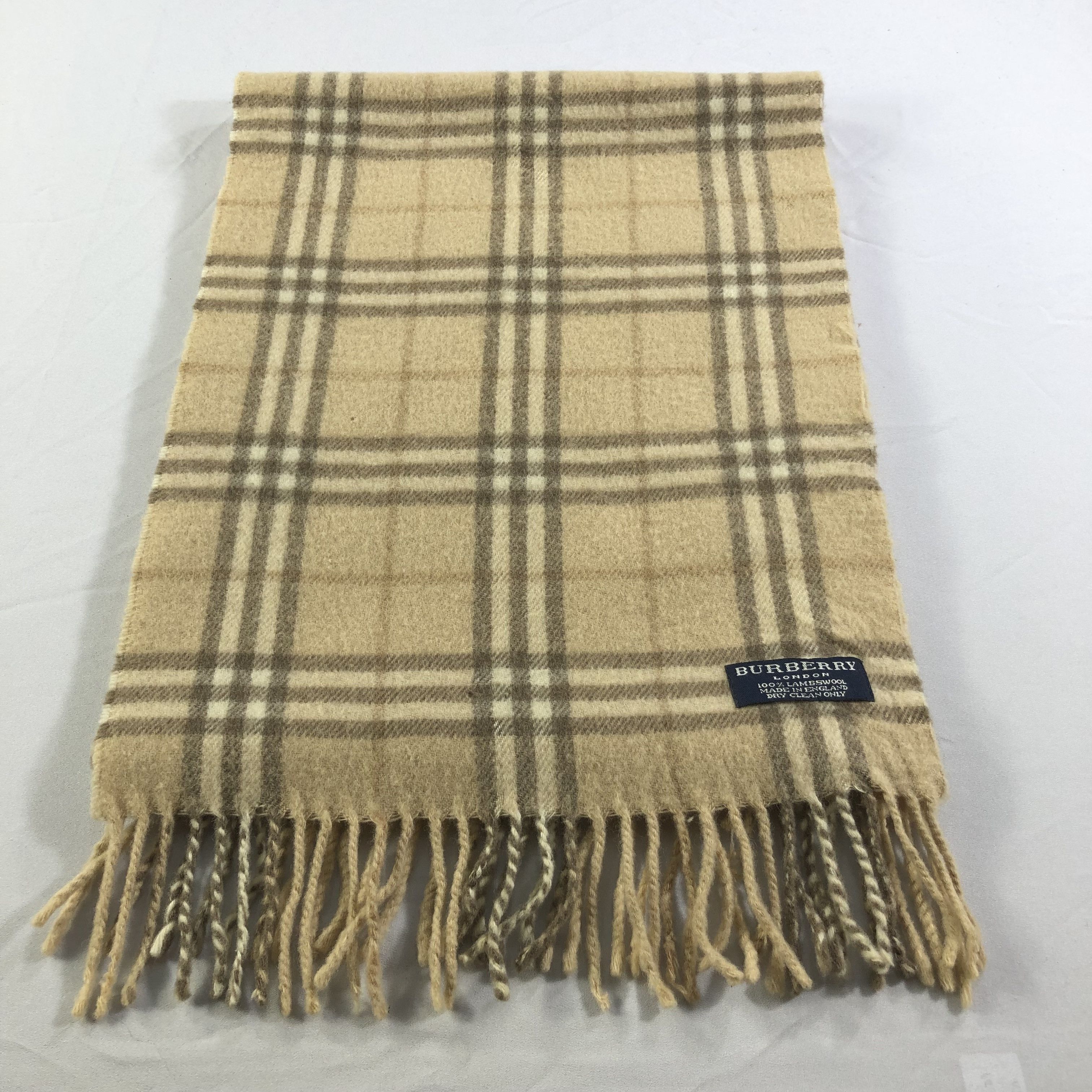 Burberry Burberry Nova Check Wool Scarf Muffler V1374 Size ONE SIZE - 2 Thumbnail