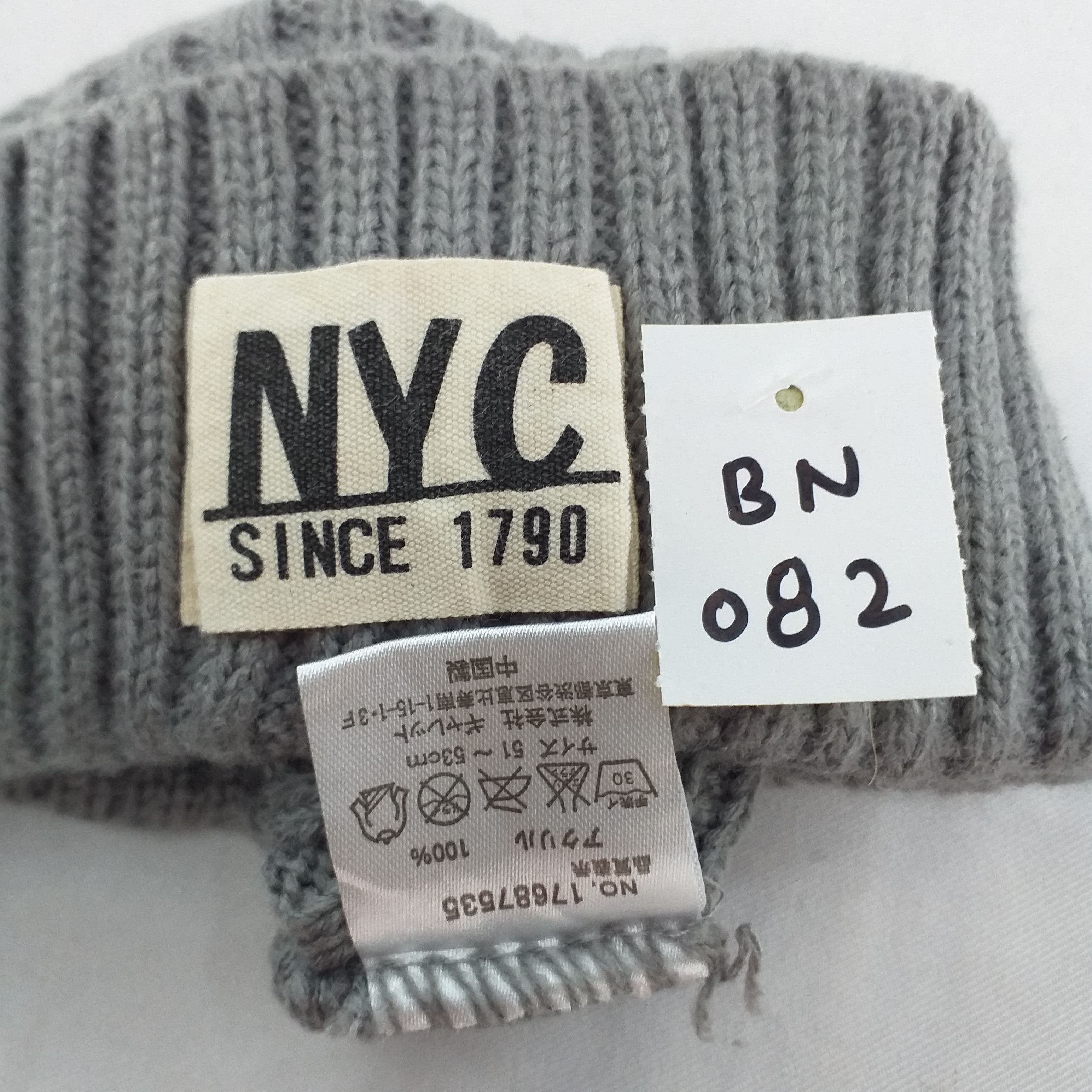 Vintage NYC Since 1970 Snow Cap Hat Beanie -BN082 Size ONE SIZE - 4 Thumbnail