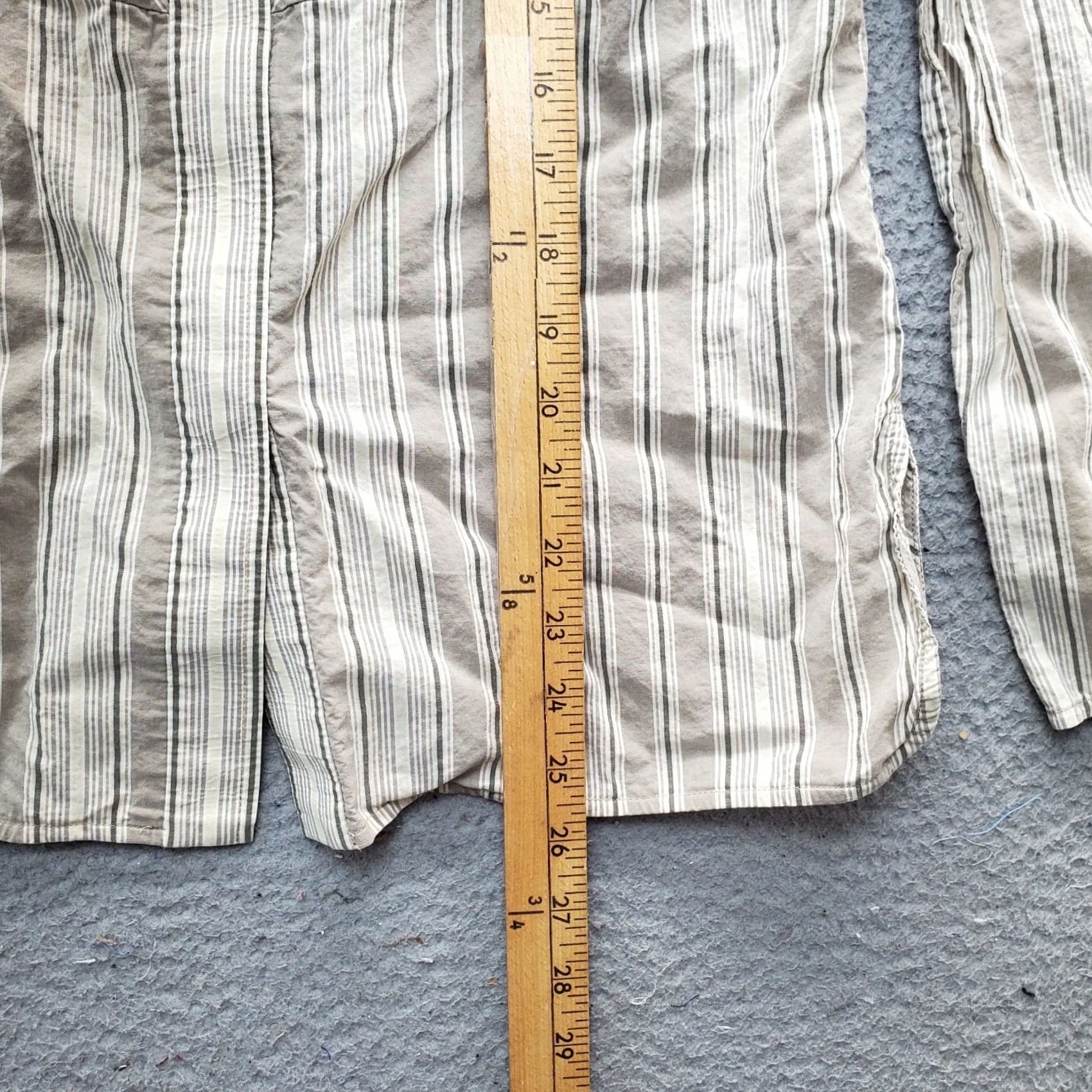 Ellen Tracy Ellen Tracy Mens Blouse Top Size 1 Multi Striped Cotton Regular Button Front Size XS / US 0-2 / IT 36-38 - 7 Thumbnail
