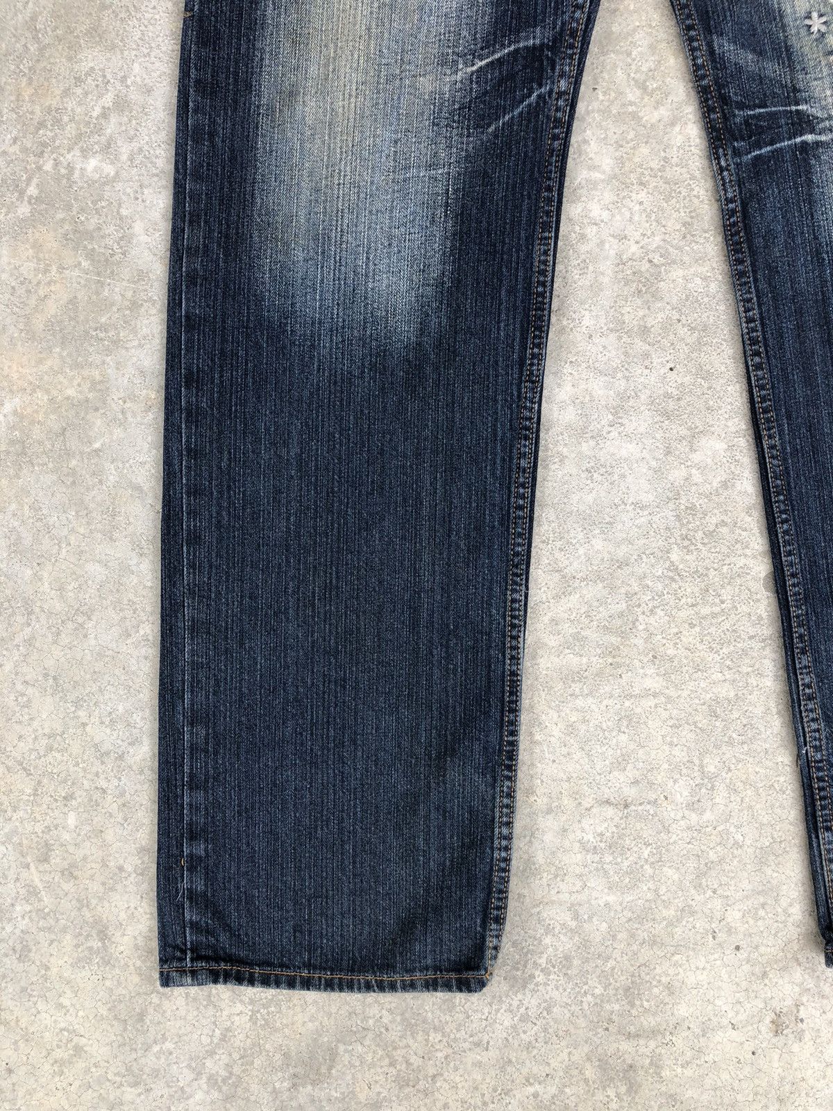 Japanese Brand Japanese Buden Embroidered Jeans Distressed Denim Size US 34 / EU 50 - 6 Thumbnail